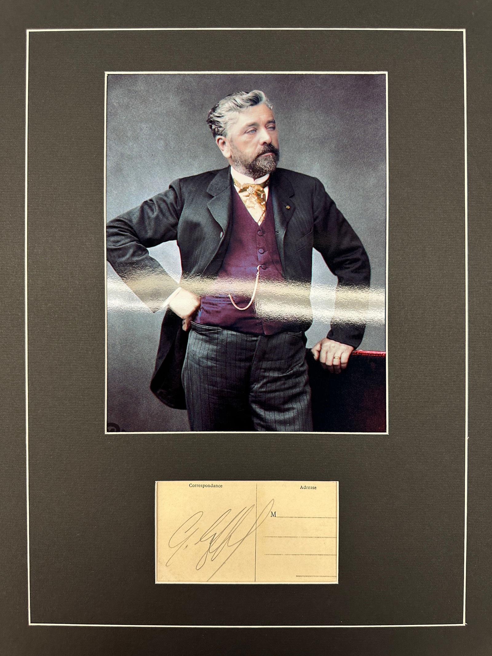 Gustave Eiffel Autographed Display (1 of 1)