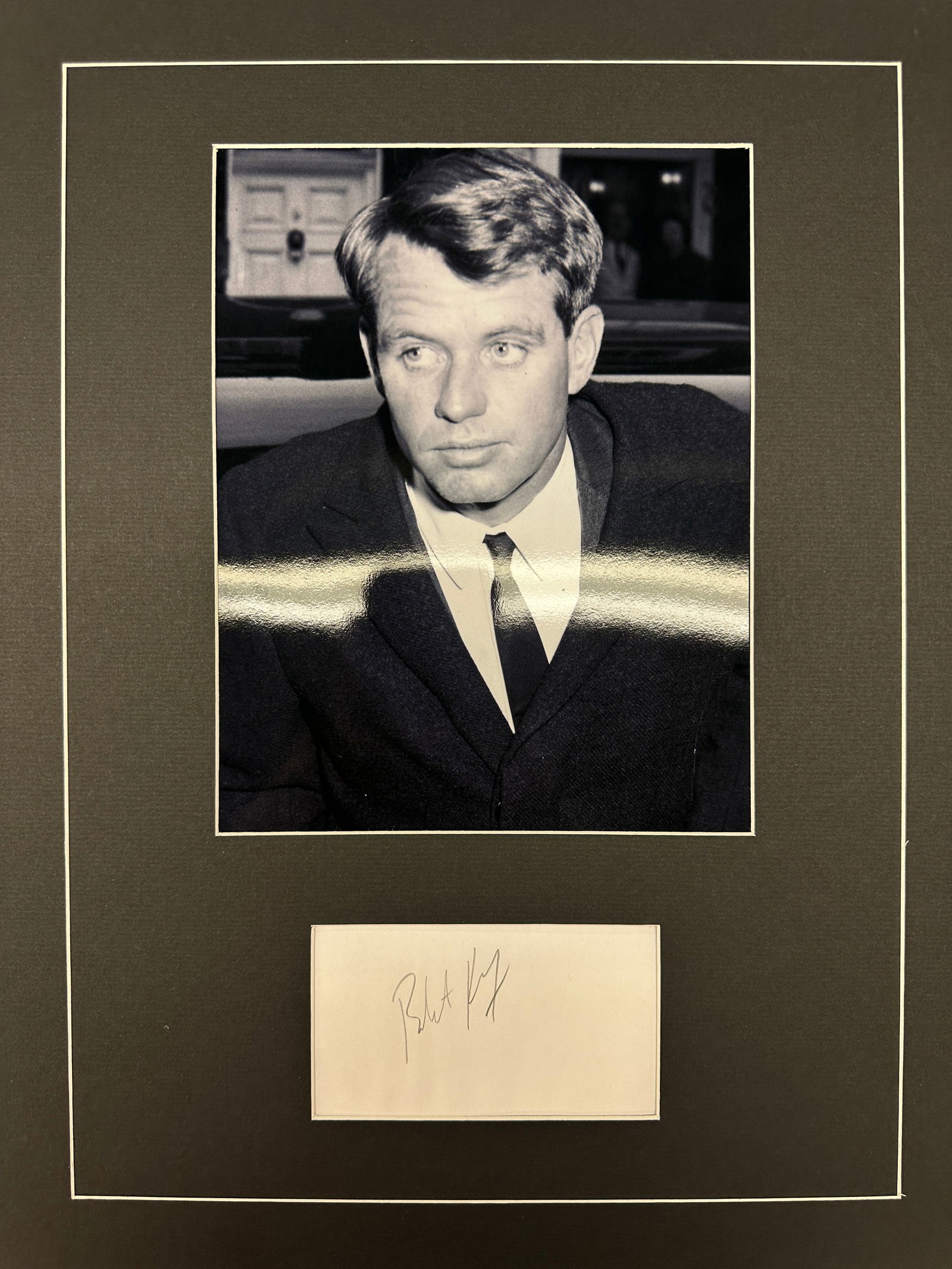 Robert Kennedy Autographed Display (1 of 1)
