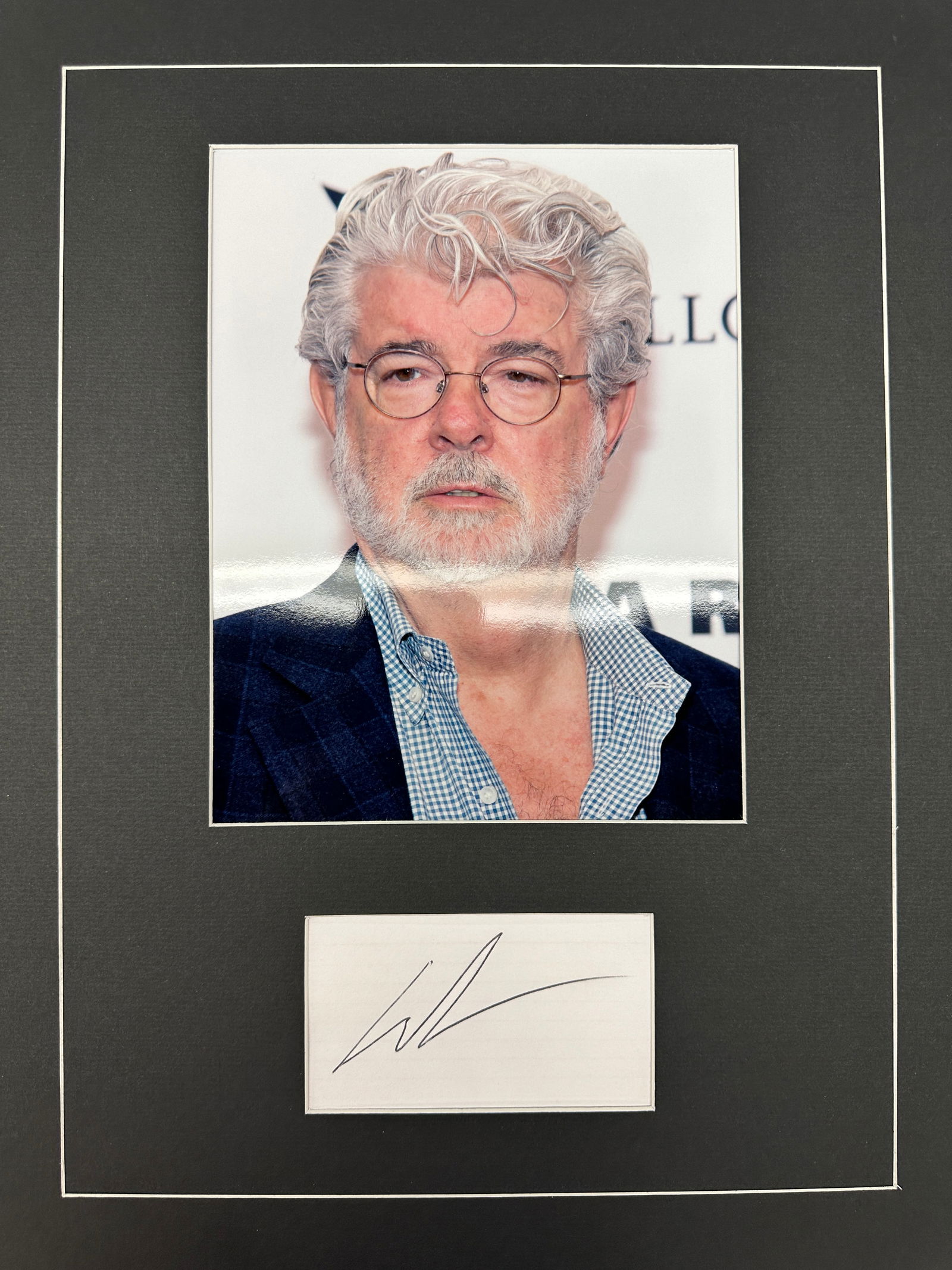 George Lucas Autographed Display (1 of 1)