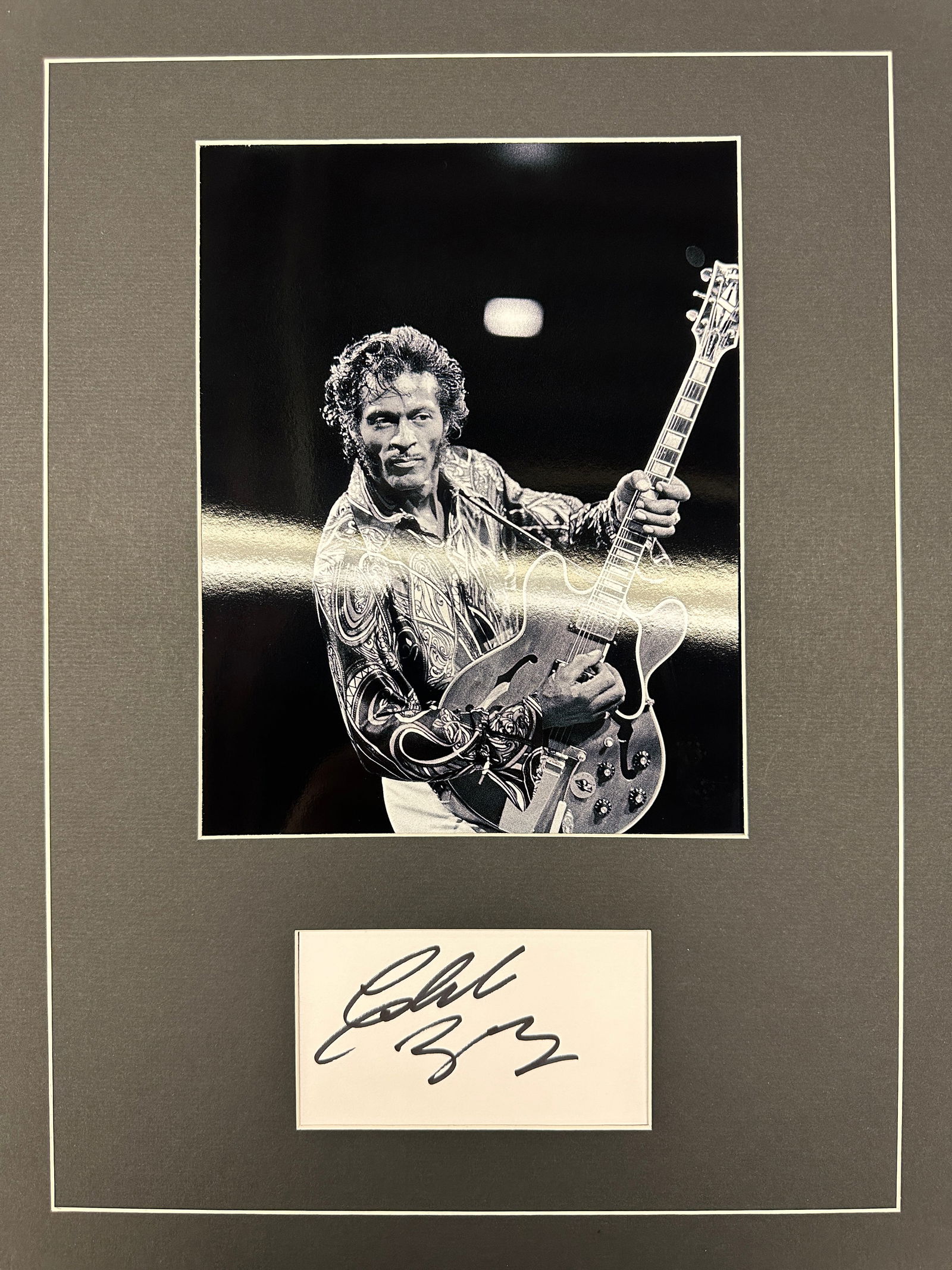 Chuck Berry Autographed Display (1 of 1)