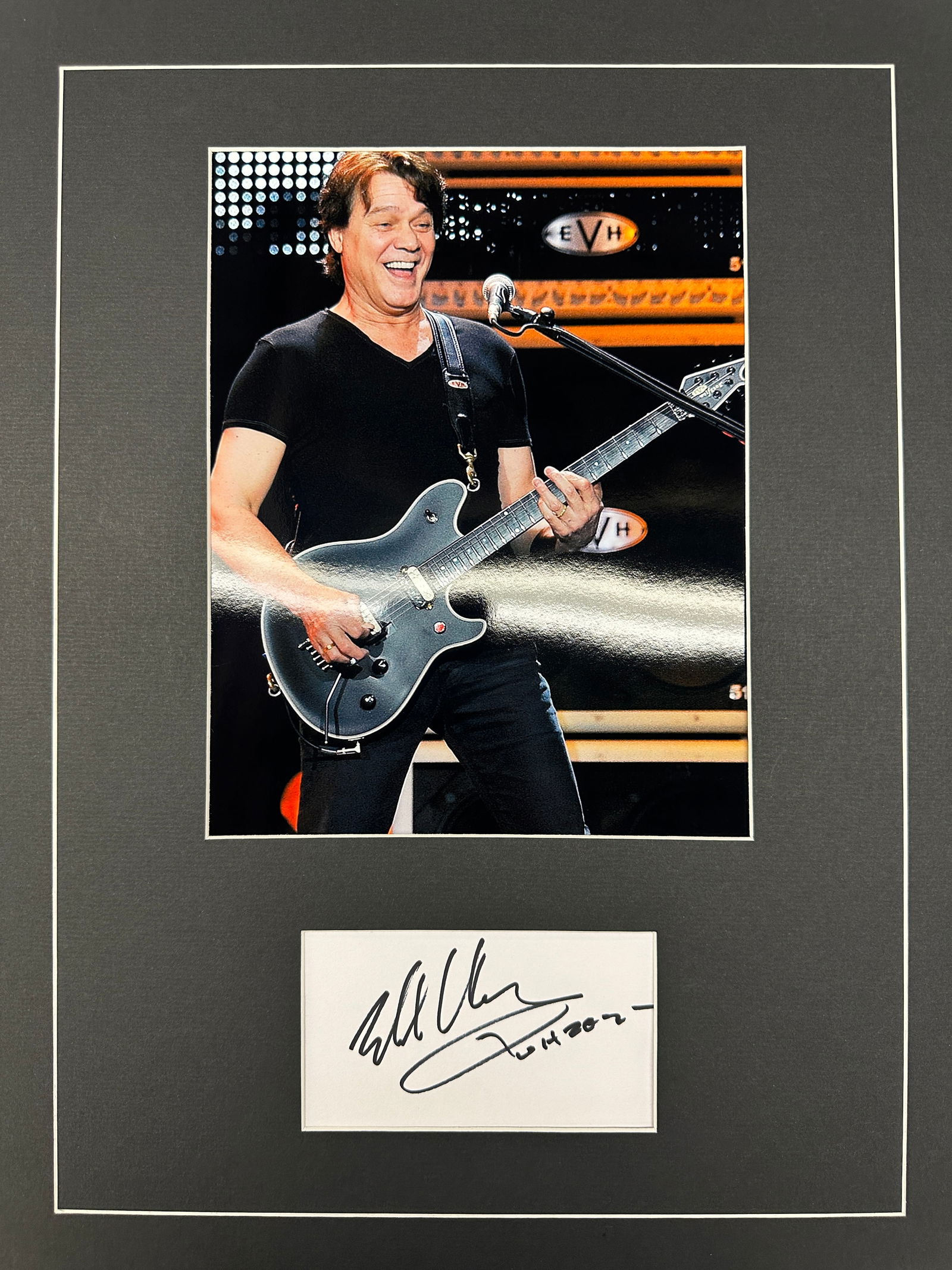Eddie Van Halen Autographed Display (1 of 1)