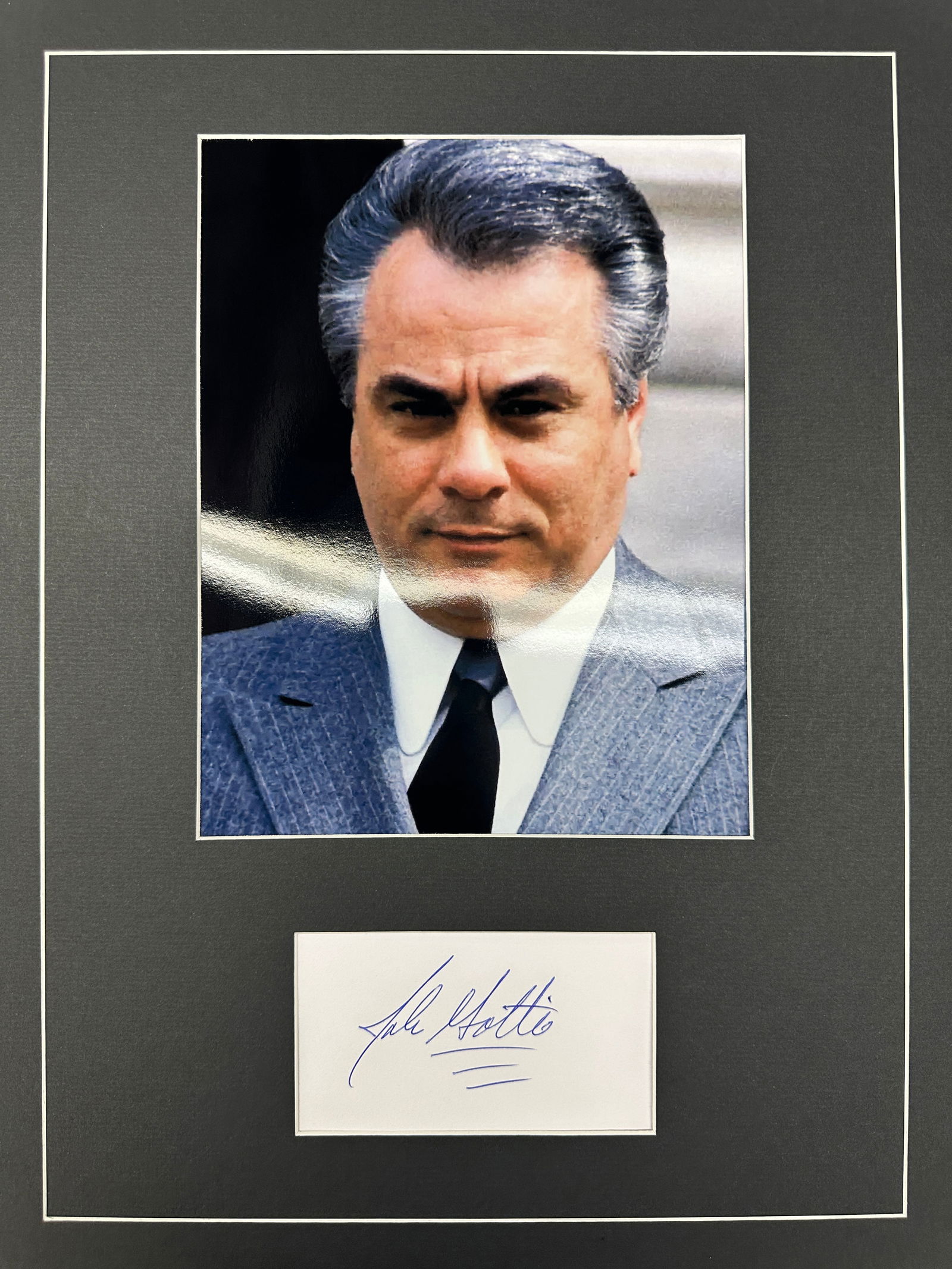 John Gotti Autographed Display (1 of 1)