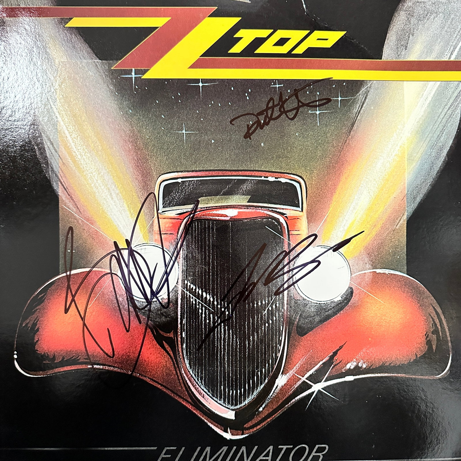 ZZ Top Autographed Album FRANK BILLY DUSTY: Displays are not framed, and can be framed for a cost. Framed items will state they are framed in the name of the item. All signed items come with a COA. Ask any and all questions BEFORE bidding. Sign