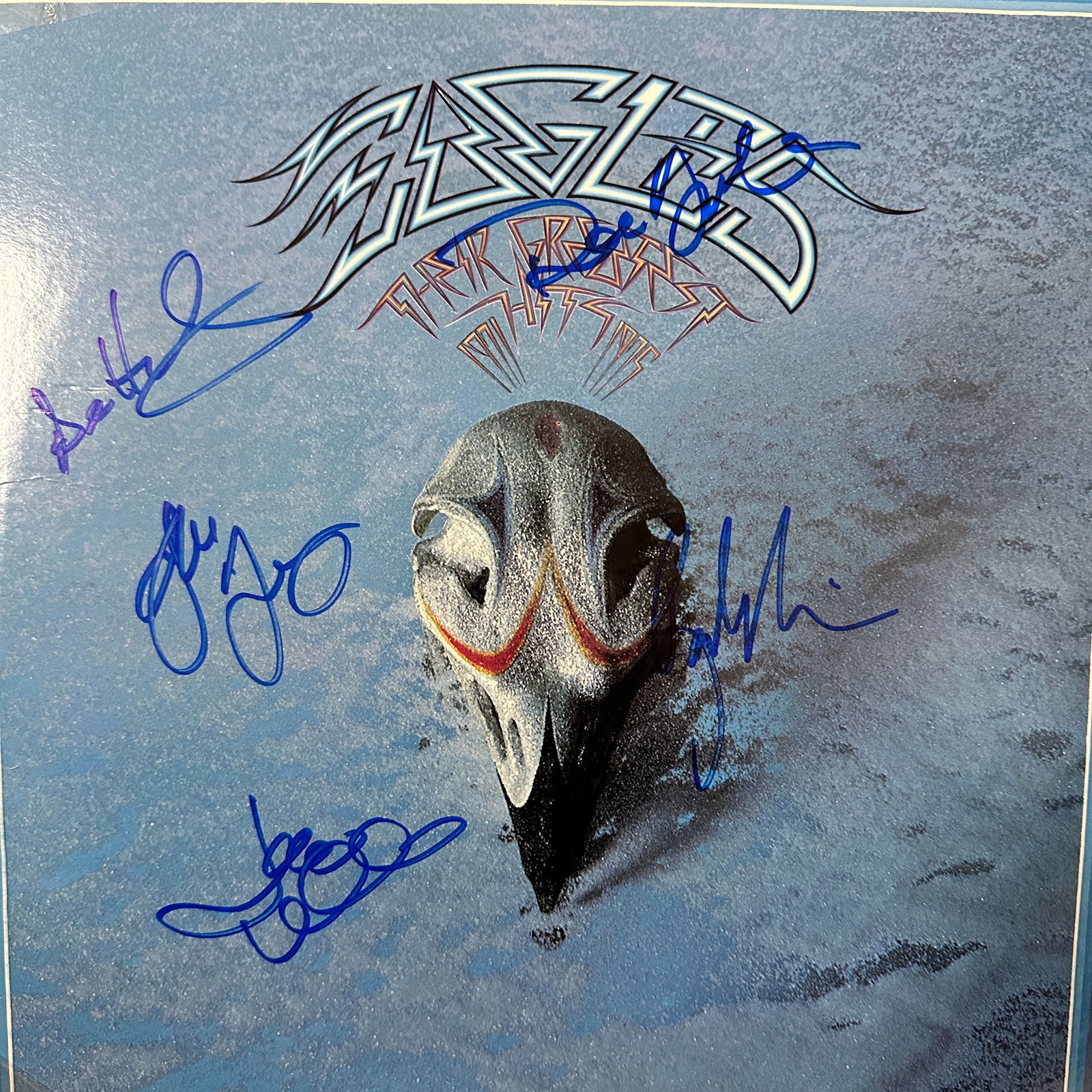 The EAGLES Autographed ALBUM RANDY JOE GLENN DON DON (1 of 1)