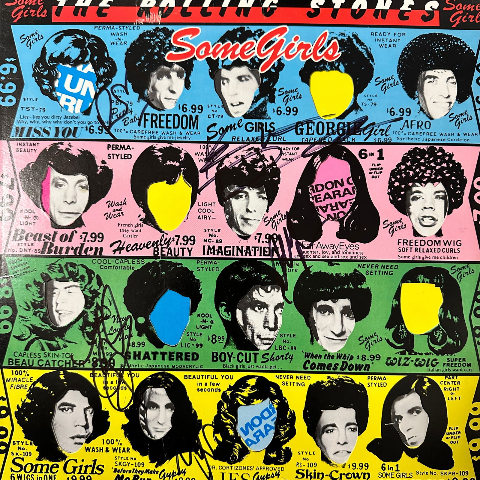 The Rolling Stones Autographed Album All 5 (1 of 1)