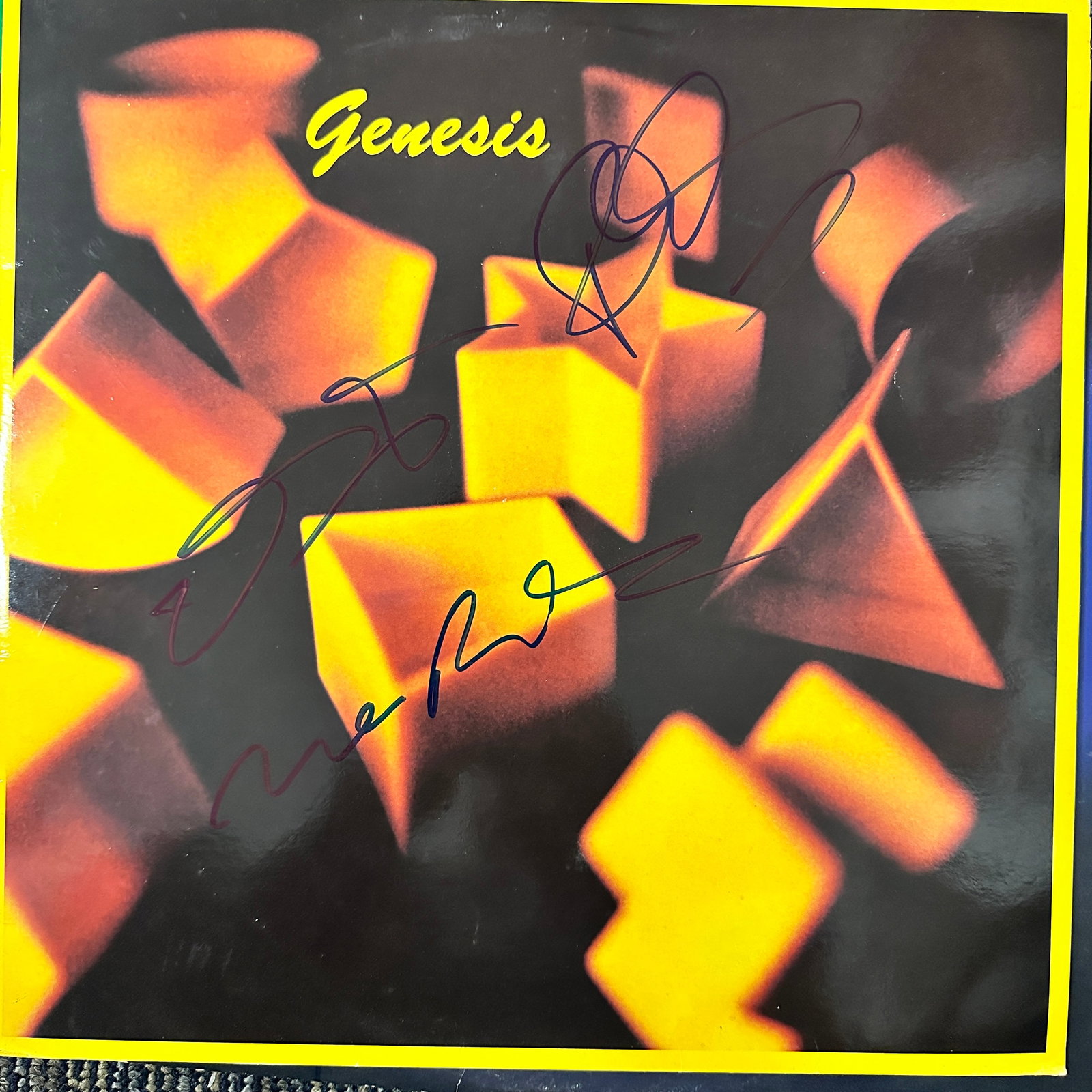 Genesis Autographed Album PHIL TONY MIKE: Displays are not framed, and can be framed for a cost. Framed items will state they are framed in the name of the item. All signed items come with a COA. Ask any and all questions BEFORE bidding. Sign