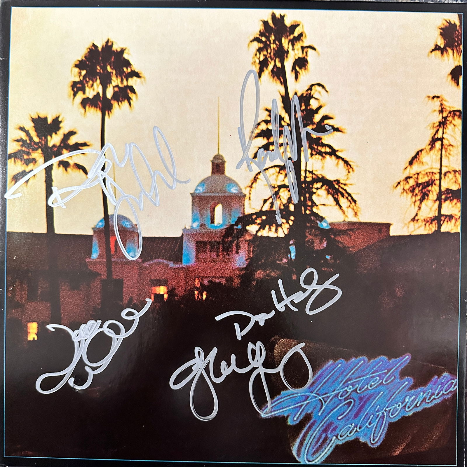 The EAGLES Autographed ALBUM RANDY JOE GLENN DON DON (1 of 1)