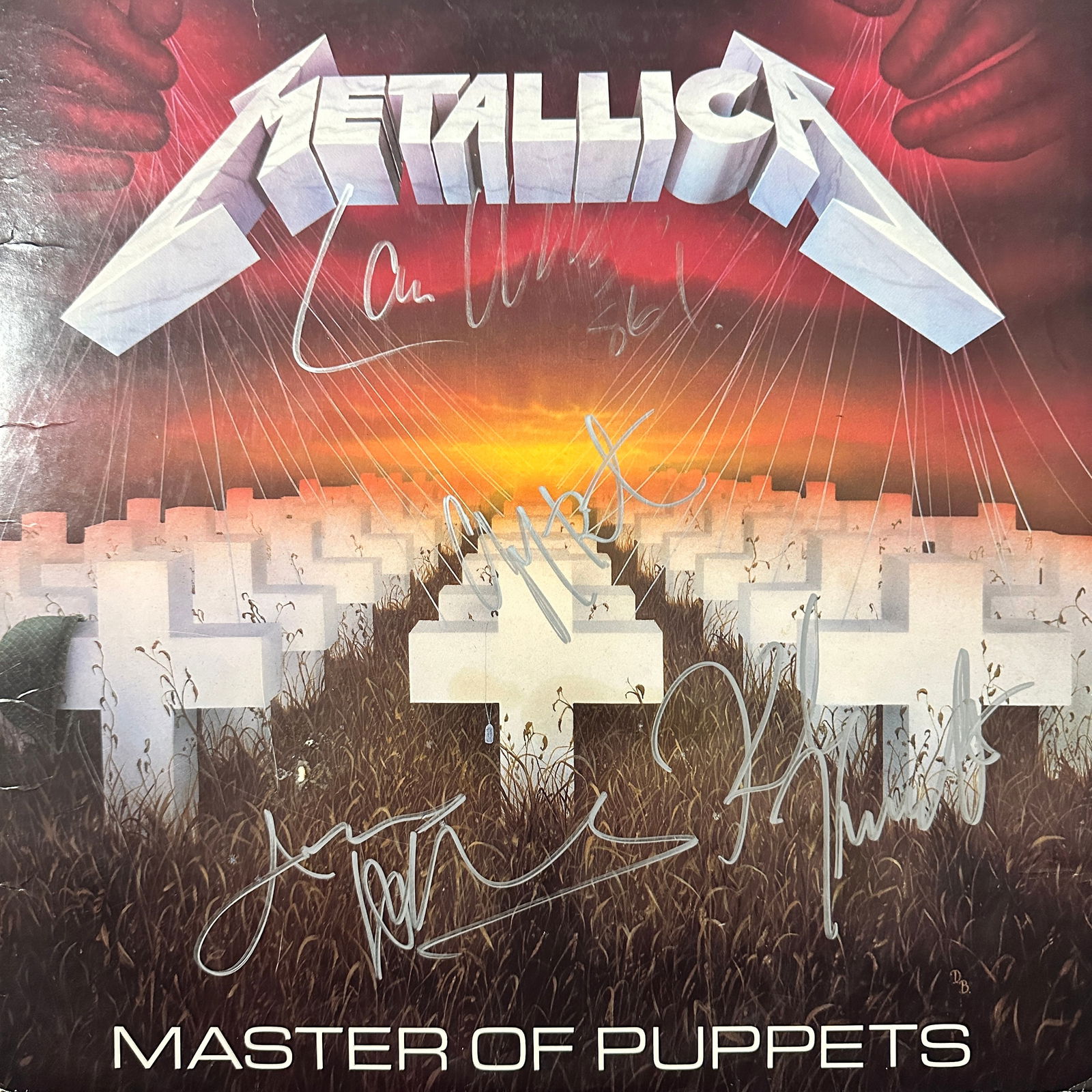 Metallica Autographed Album CLIFF JAMES LARS KIRK (1 of 1)