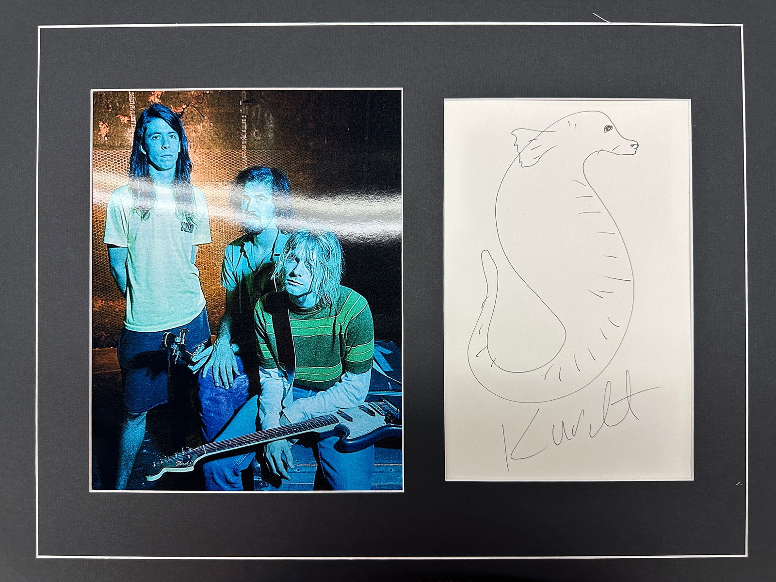 Kurt Cobain Autograph Display (1 of 1)