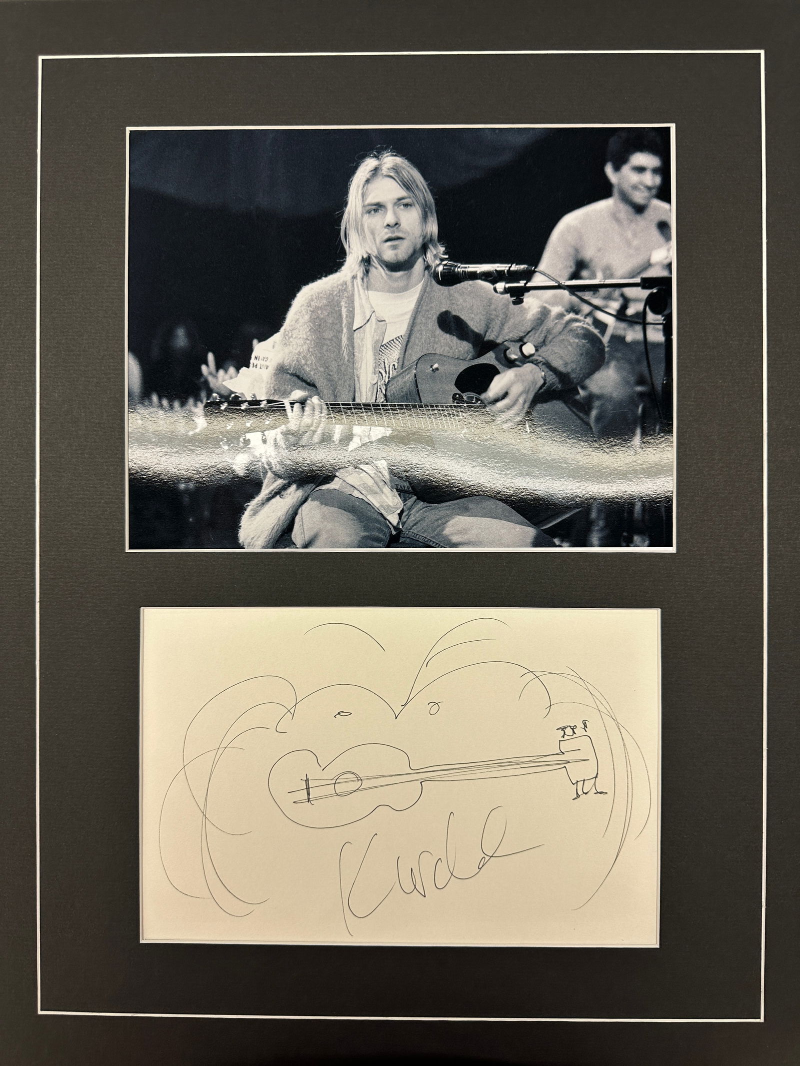 Kurt Cobain Autograph Display (1 of 1)