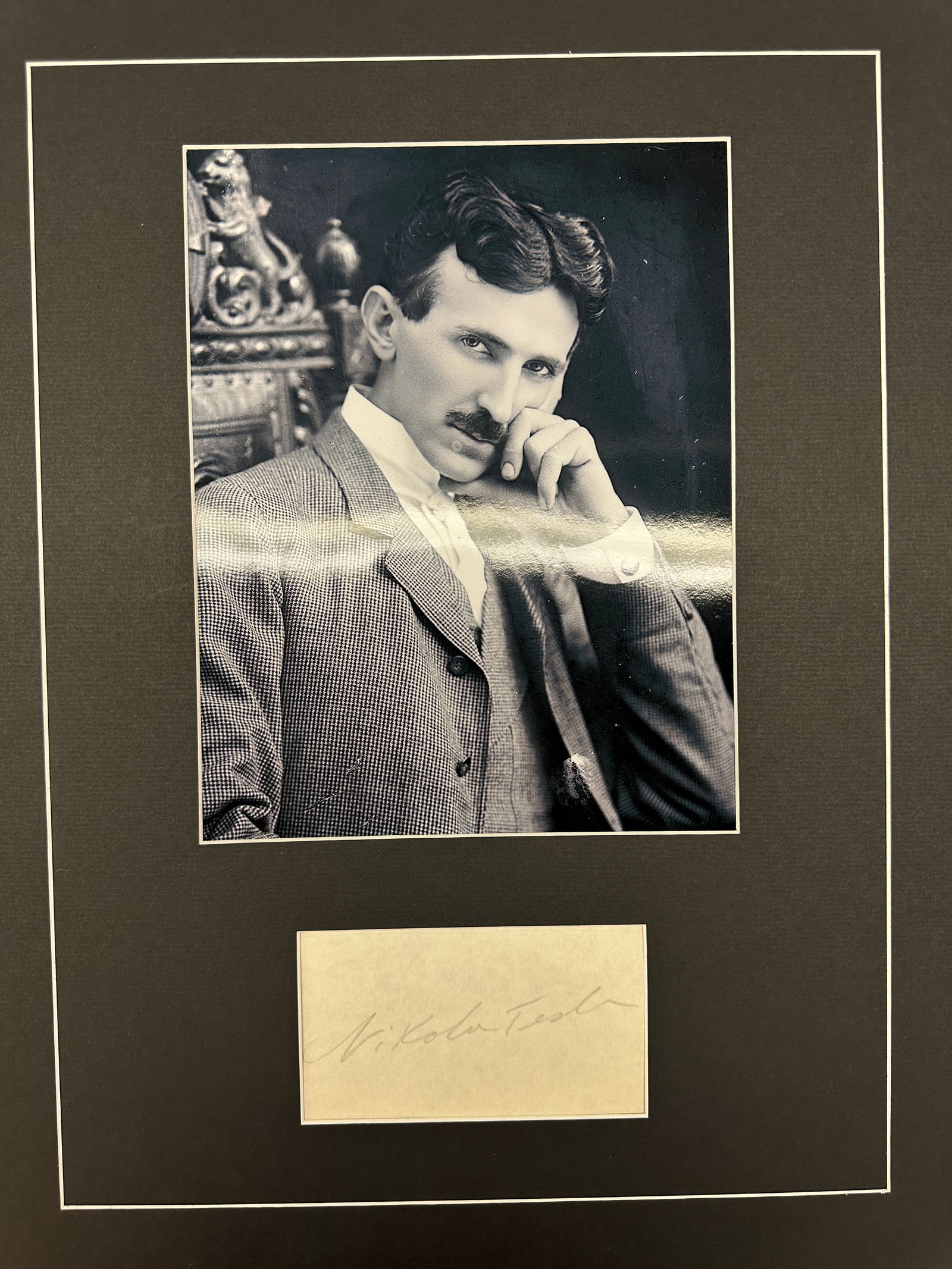 Nikola Tesla Autograph Display (1 of 1)