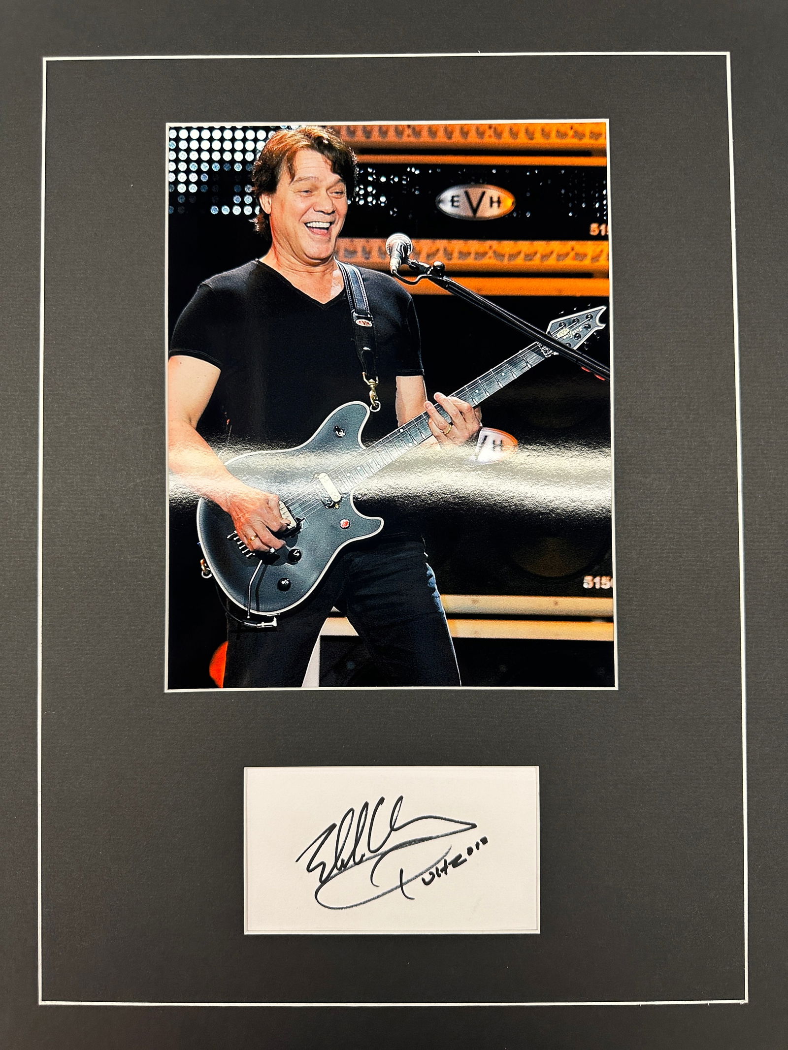 Eddie Van Halen Autograph Display (1 of 1)