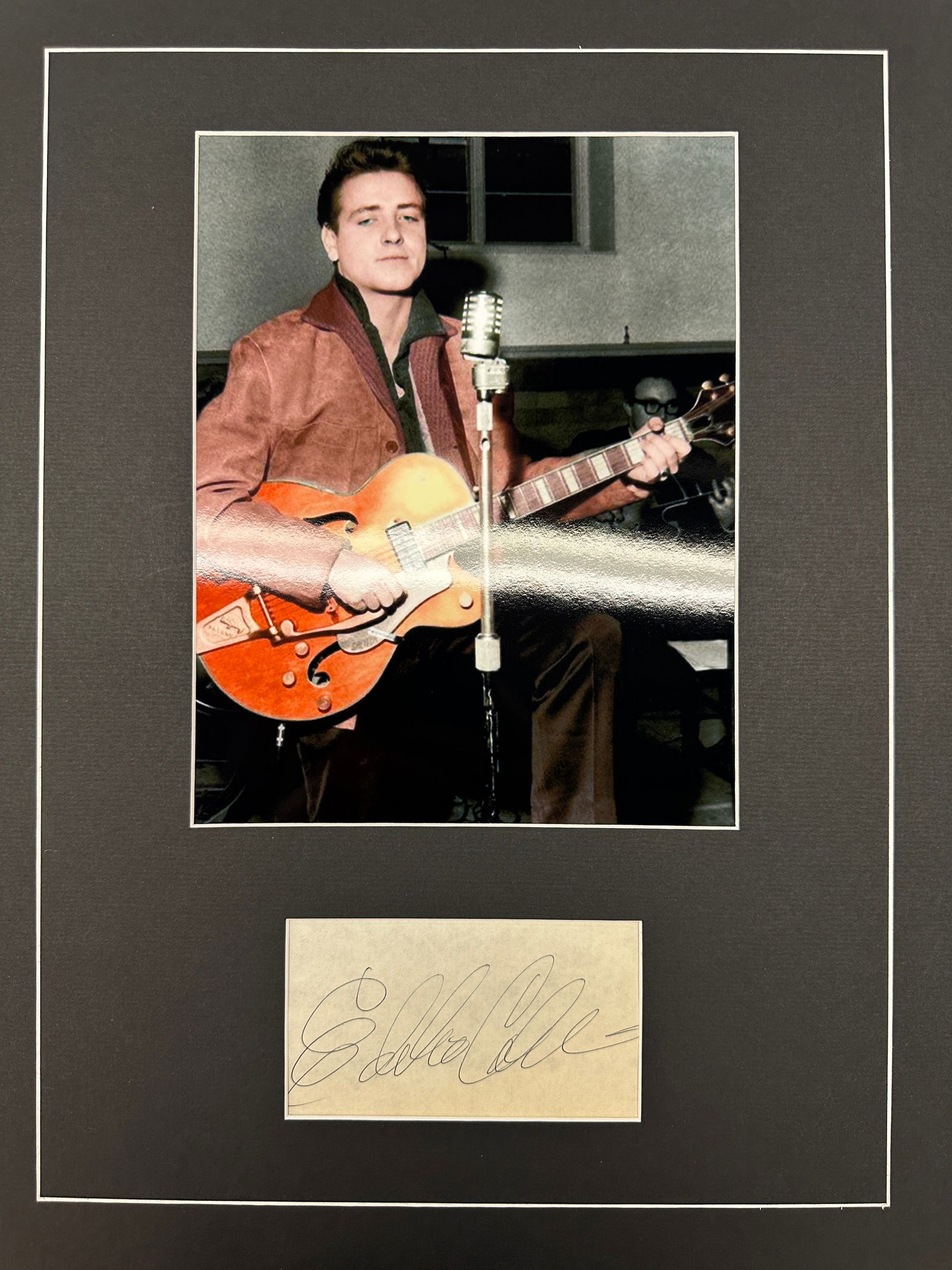 Eddie Cochran Autograph Display (1 of 1)