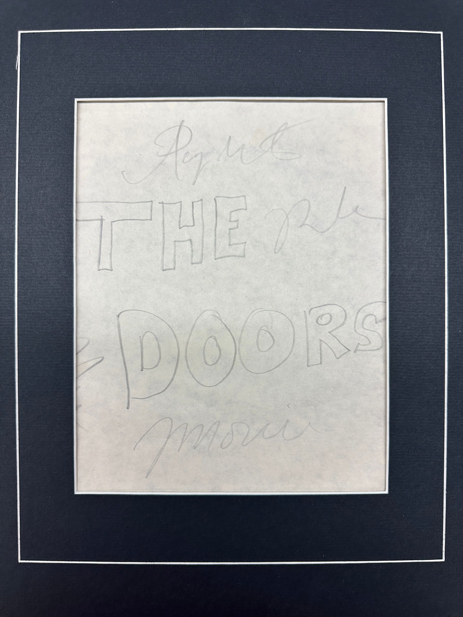 The Doors Handwritten Sketch (1 of 1)