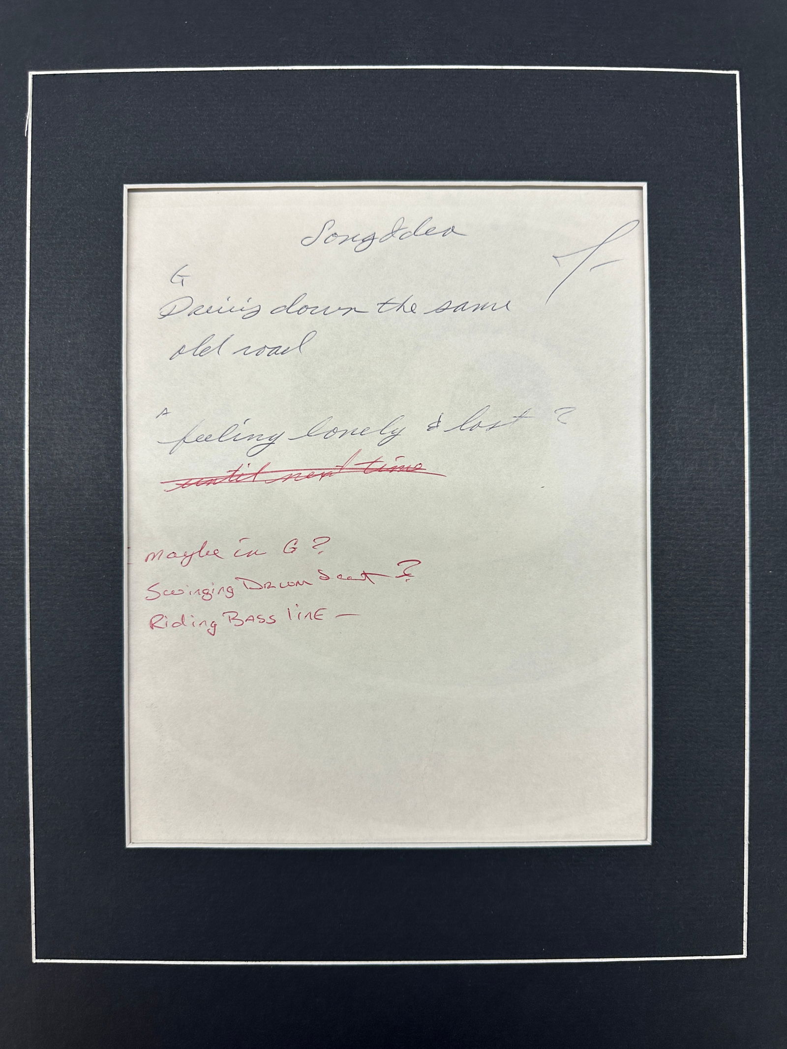 Janis Joplin Handwritten Sketch (1 of 1)