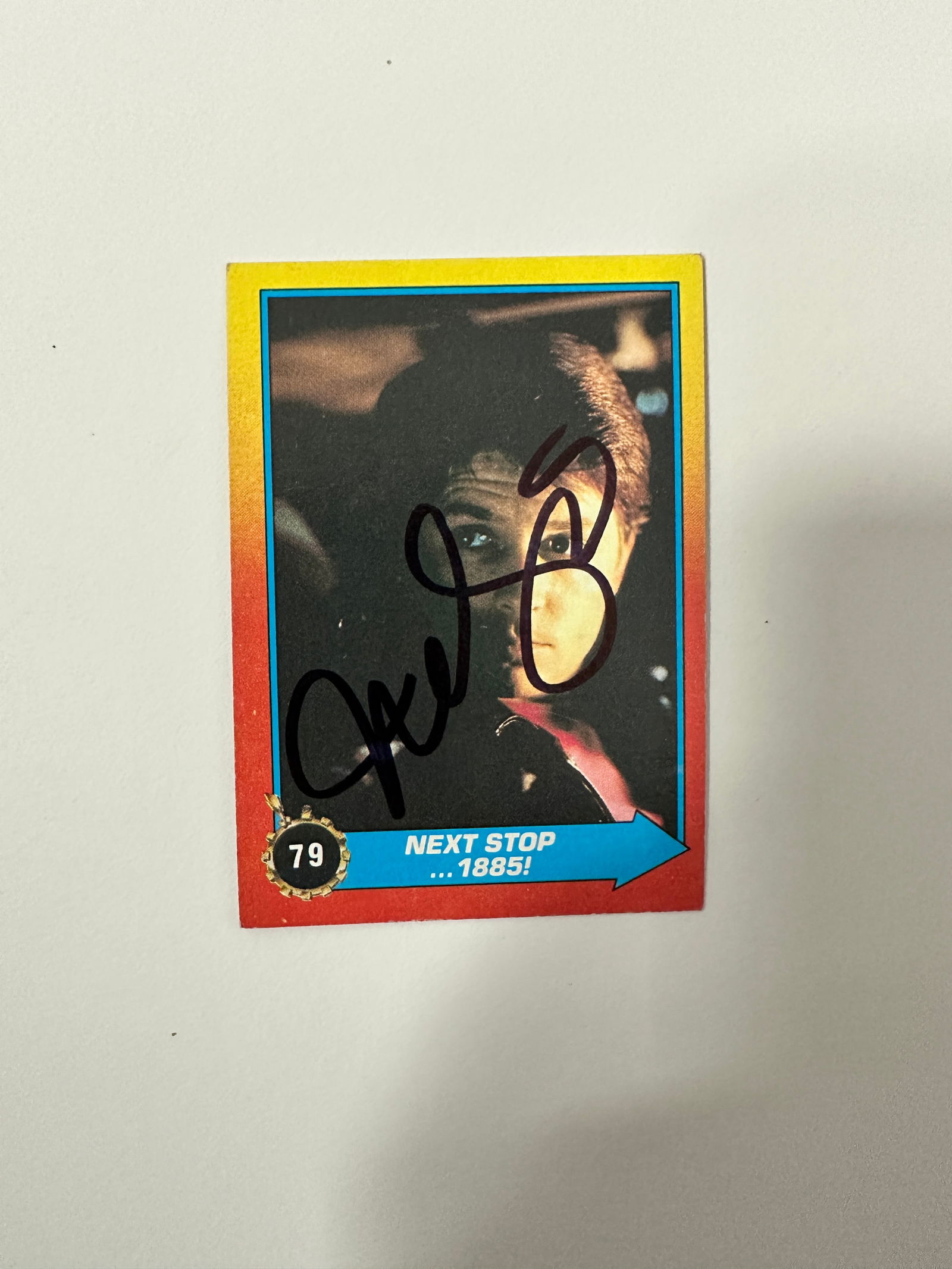 Michael J. Fox Autographed Card (1 of 1)