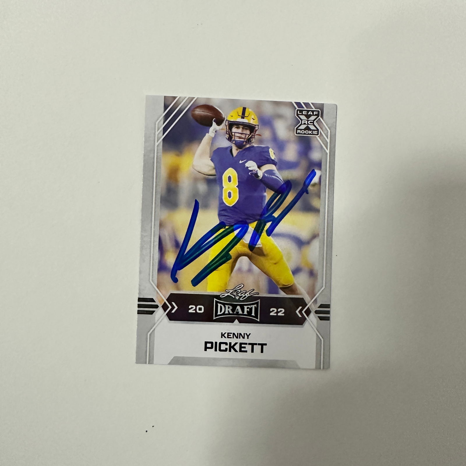 Kenny Pickett Autographed CARD (1 of 1)