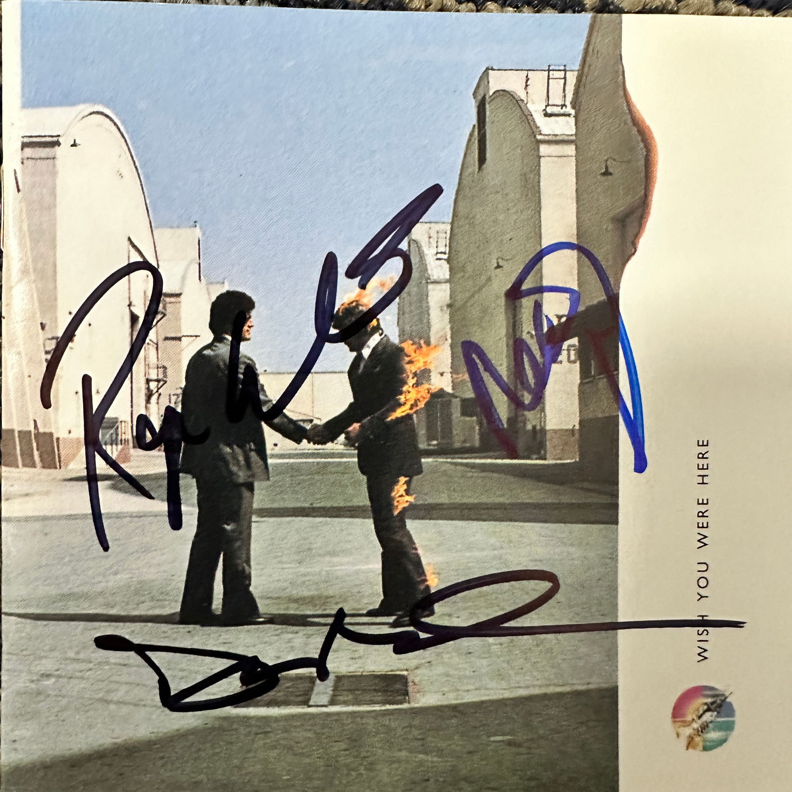 Pink Floyd Autographed CD Cover GILMOUR MASON WATERS (1 of 1)