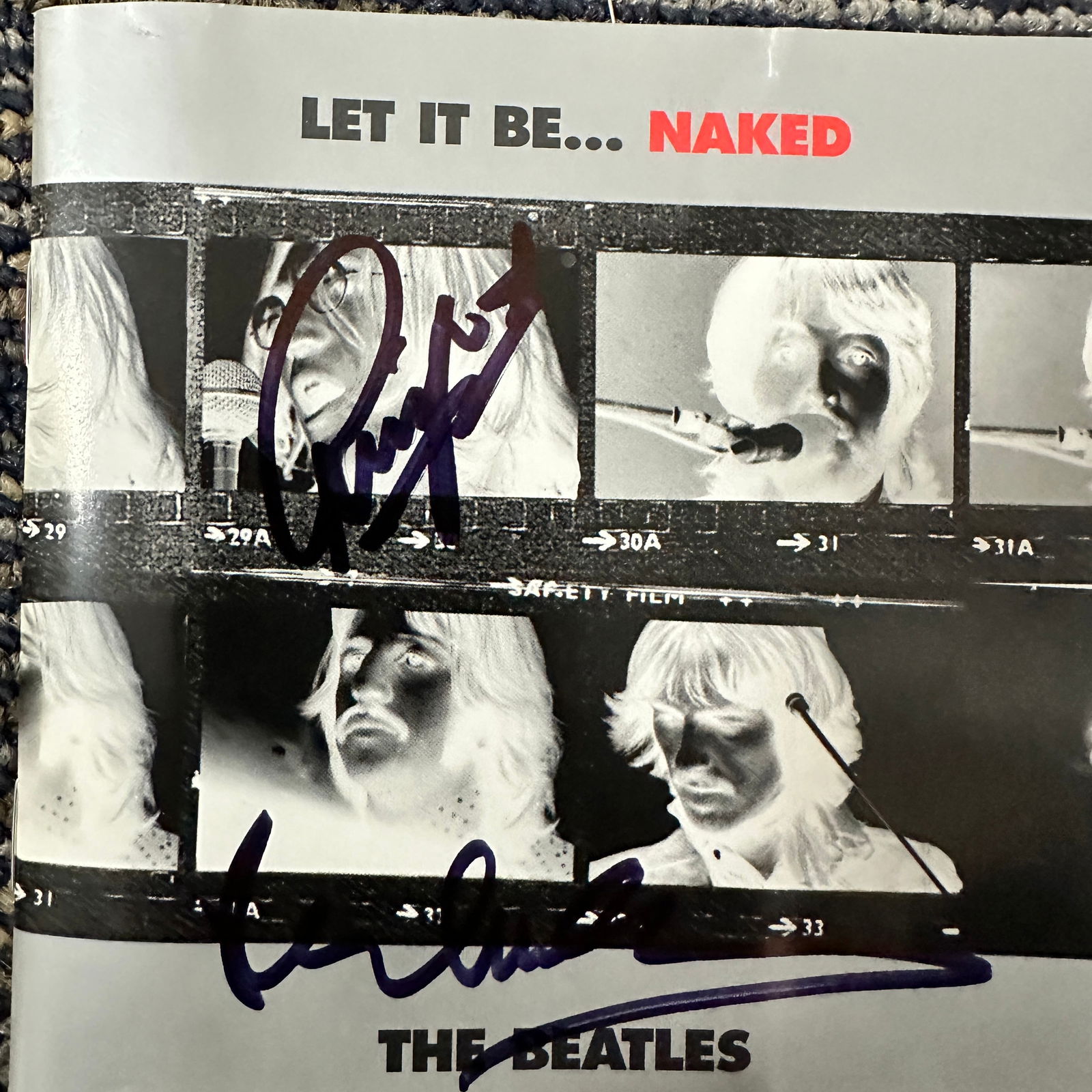 Paul McCartney Ringo Autographed CD COVER (1 of 1)