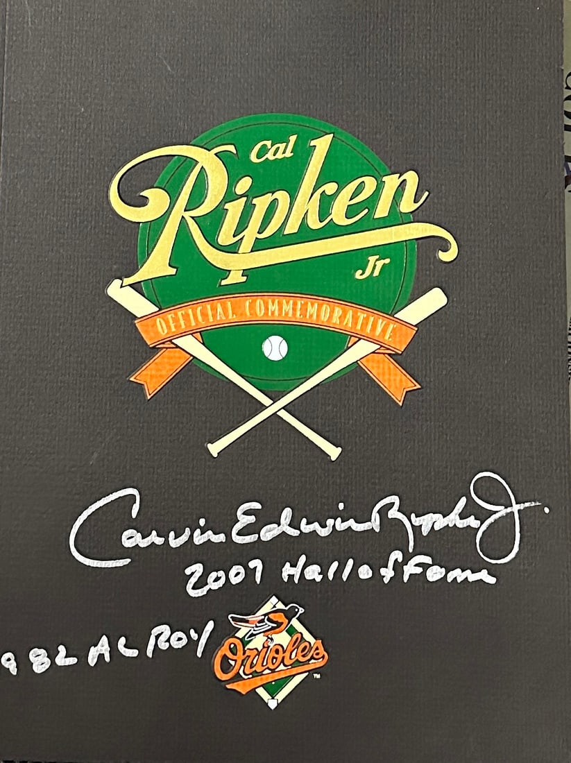 Cal Ripken Jr Autographed Full Name Book (1 of 1)
