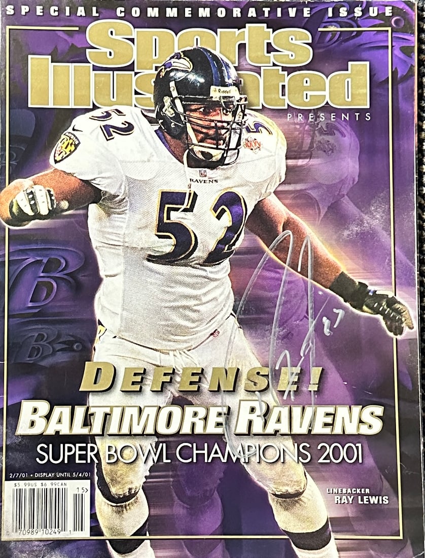 RAY Lewis Autographed Magazine (1 of 1)