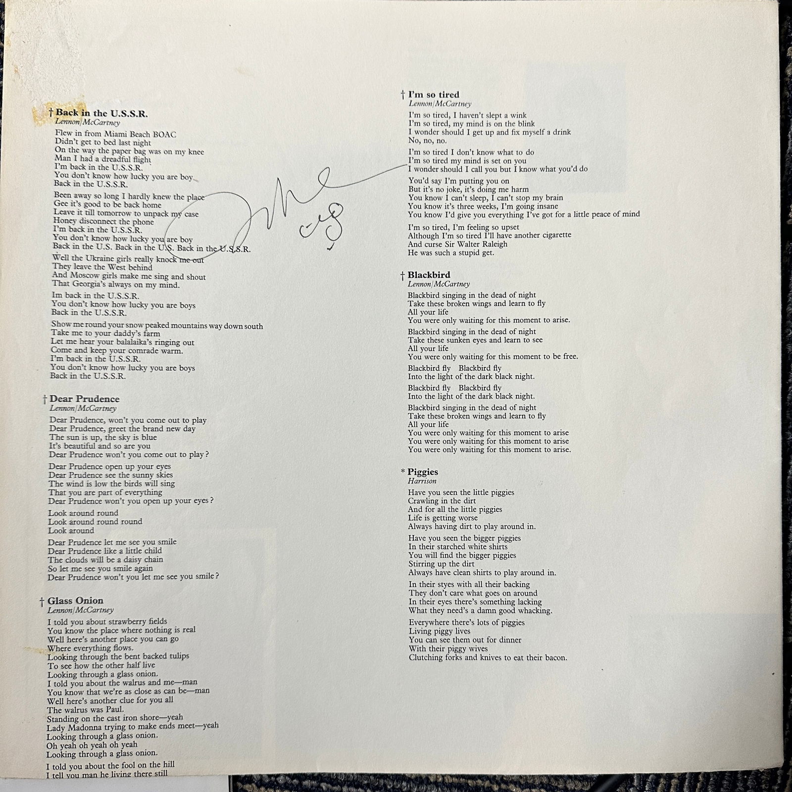 John Lennon Autographed Poster (1 of 1)