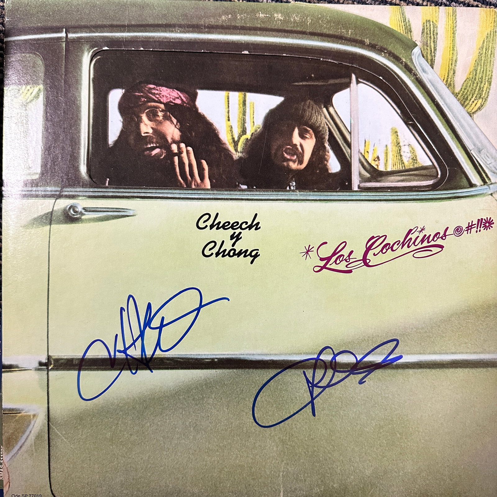 Cheech and Chong Autographed Album: Displays are not framed, and can be framed for a cost. Framed items will state they are framed in the name of the item. All signed items come with a COA. All items now come with a 3rd Party COA from P