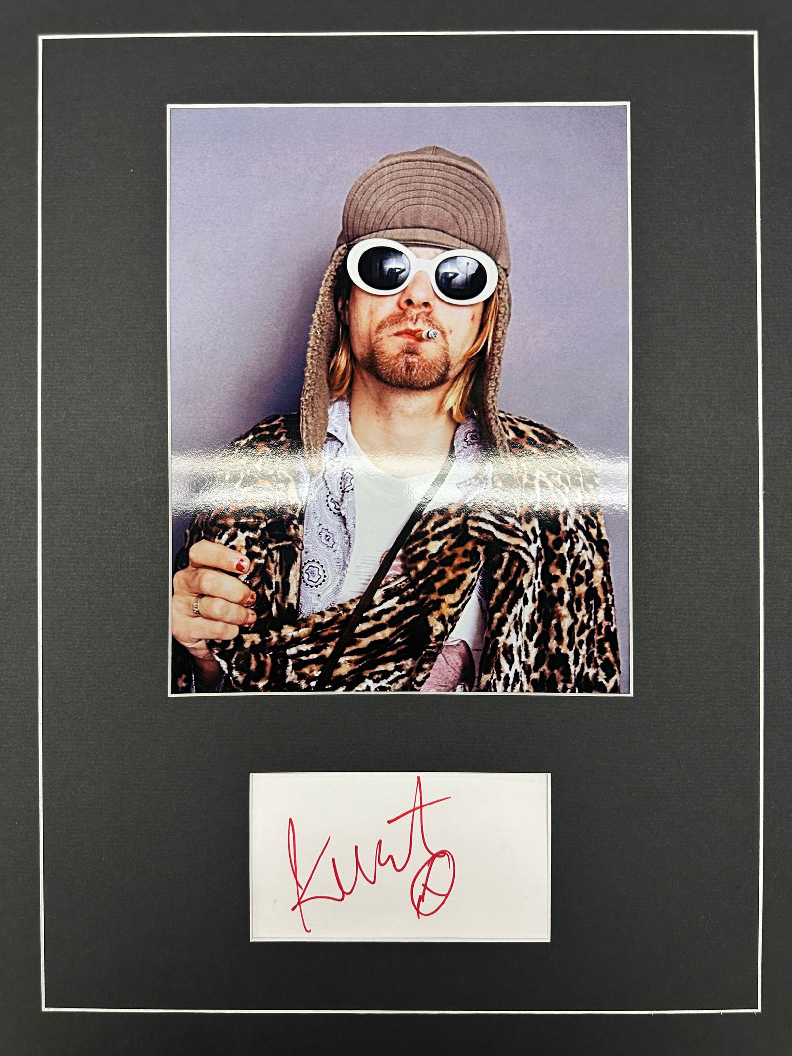 Kurt Cobain Autograph Display (1 of 1)