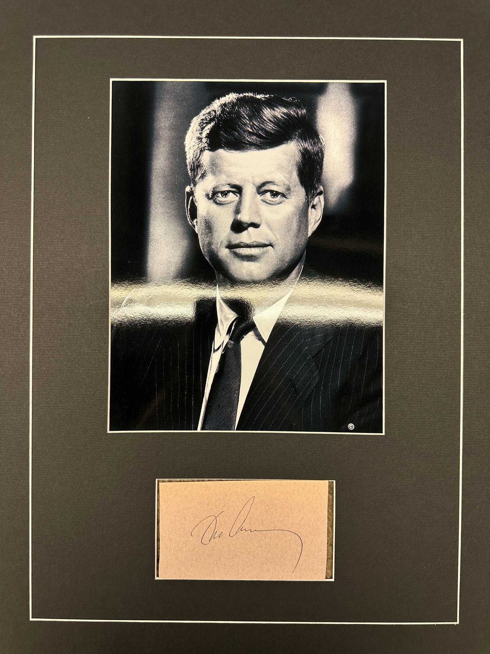 John F Kennedy Autograph Display (1 of 1)