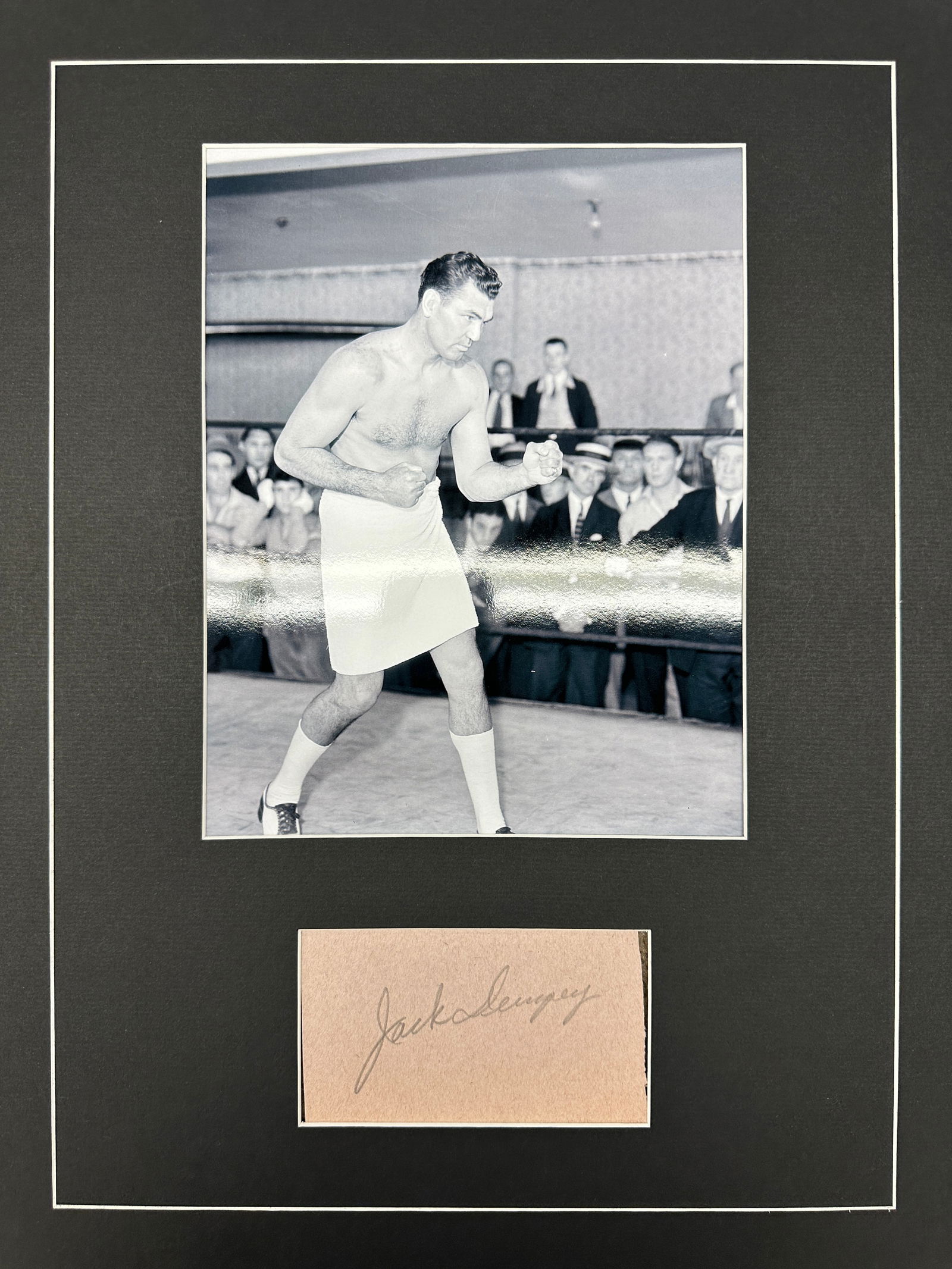Jack Dempsey Autograph Display (1 of 1)