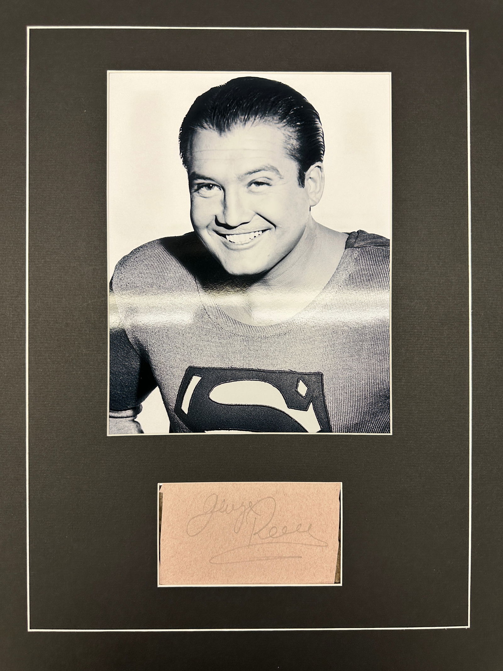 George Reeves Autograph Display (1 of 1)