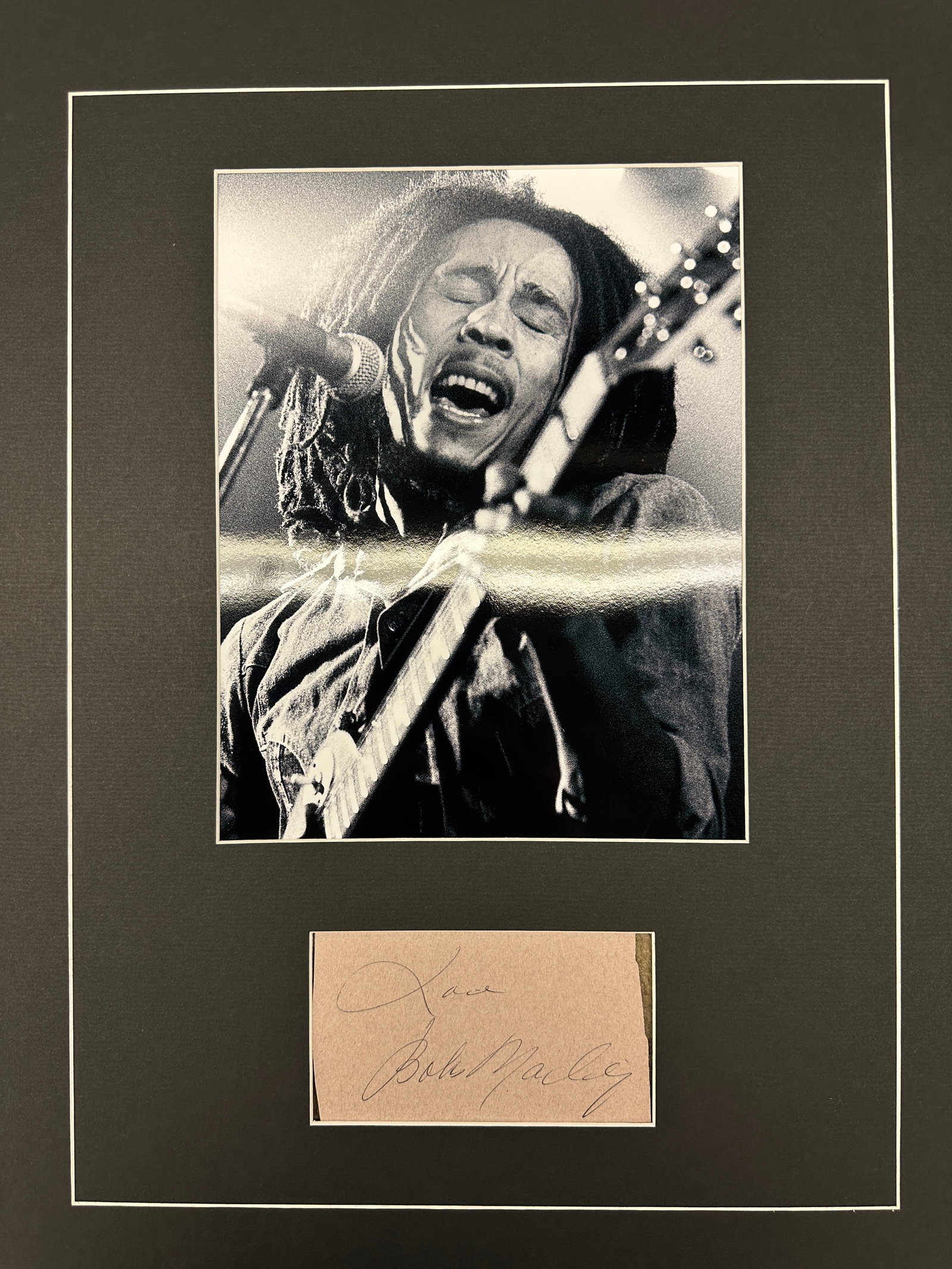 Bob Marley Autograph Display (1 of 1)
