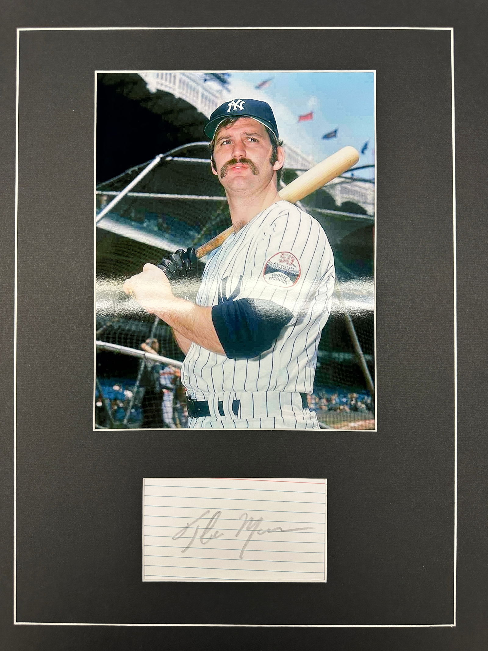 Thurman Munson Autograph Display (1 of 1)