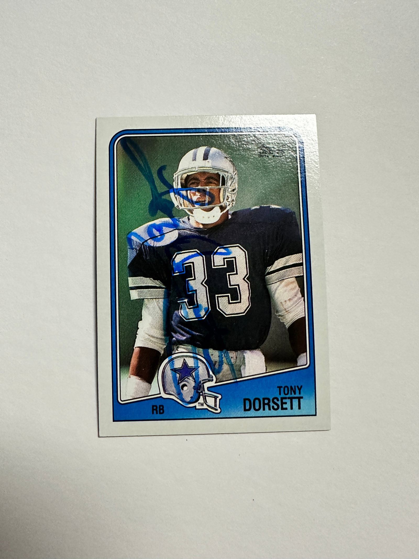 Tony Dorsett Autographed CARD: Displays are not framed, and can be framed for a cost. Framed items will state they are framed in the name of the item. All signed items come with a COA. All items now come with a 3rd Party COA from P