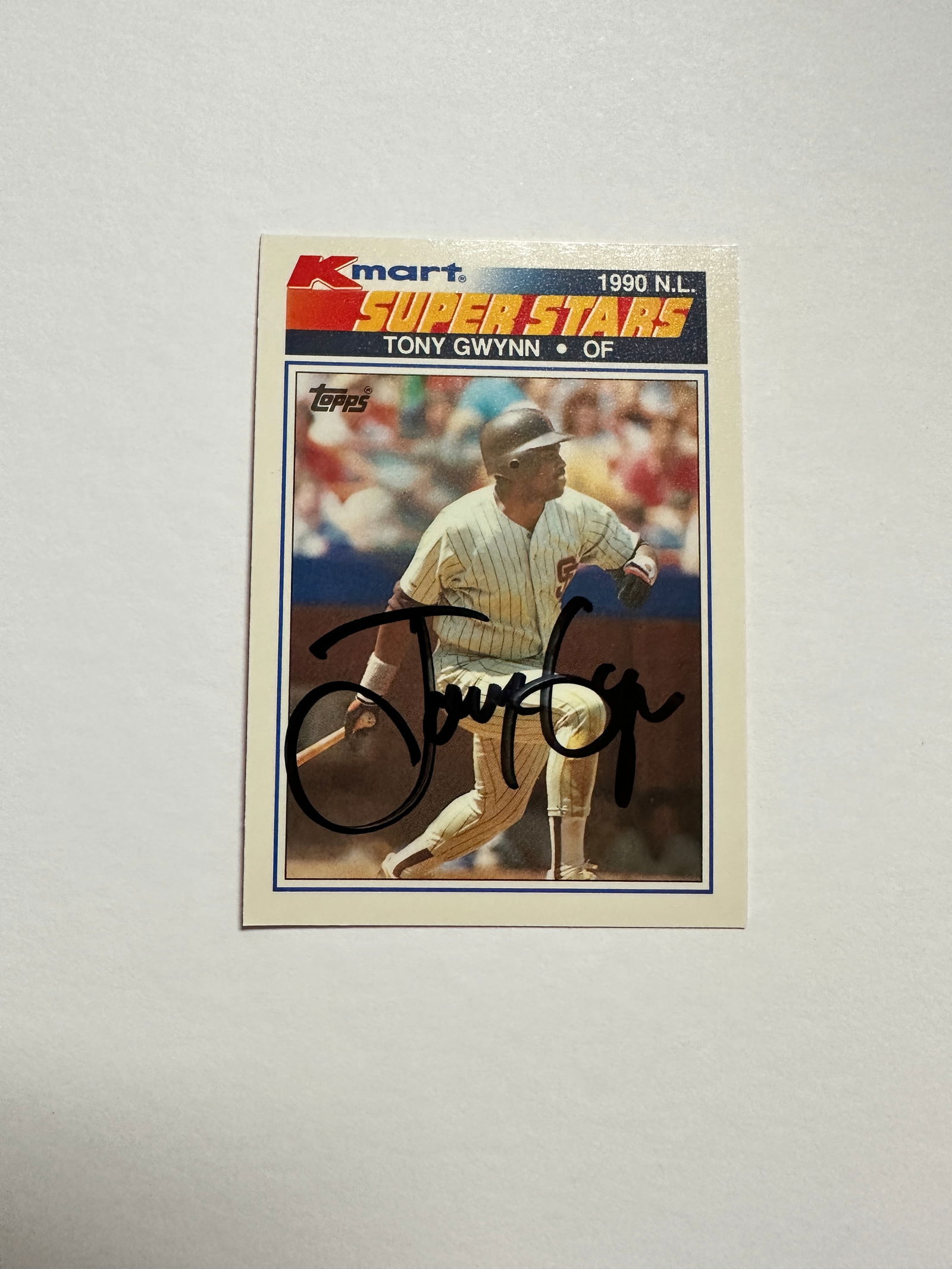 Tony Gwynn Autographed Card: Displays are not framed, and can be framed for a cost. Framed items will state they are framed in the name of the item. All signed items come with a COA. All items now come with a 3rd Party COA from P