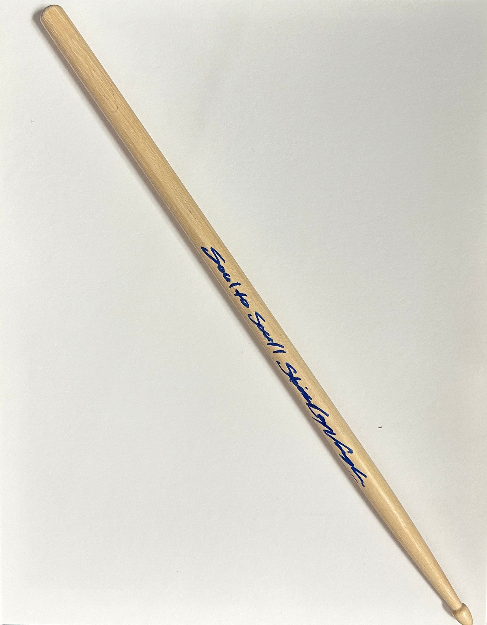 Stevie RAY Vaughan Autographed Drumstick: Displays are not framed, and can be framed for a cost. Framed items will state they are framed in the name of the item. All signed items come with a COA. All items now come with a 3rd Party COA from P