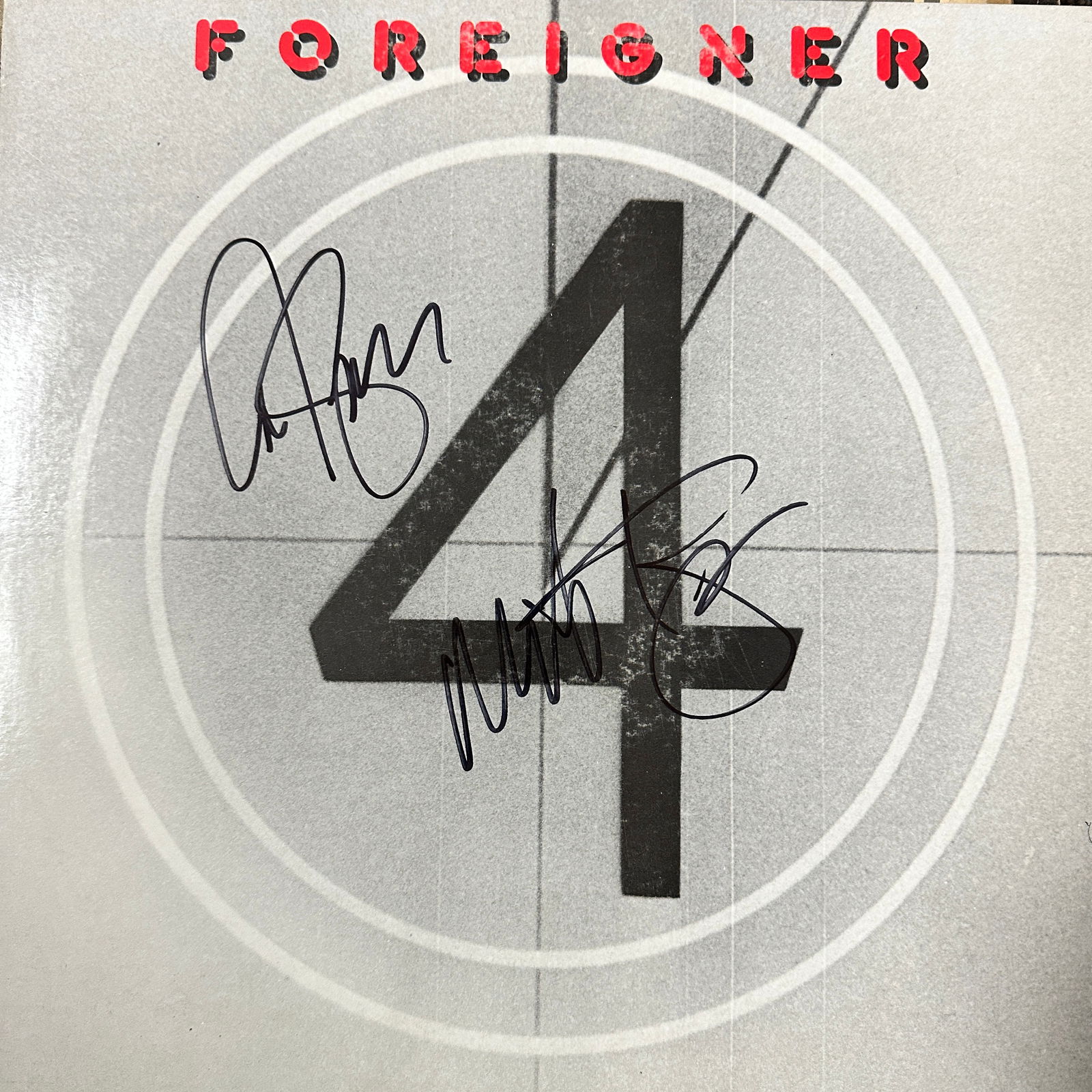 Lou Gramm and Mick Jones Autographed Album (1 of 1)
