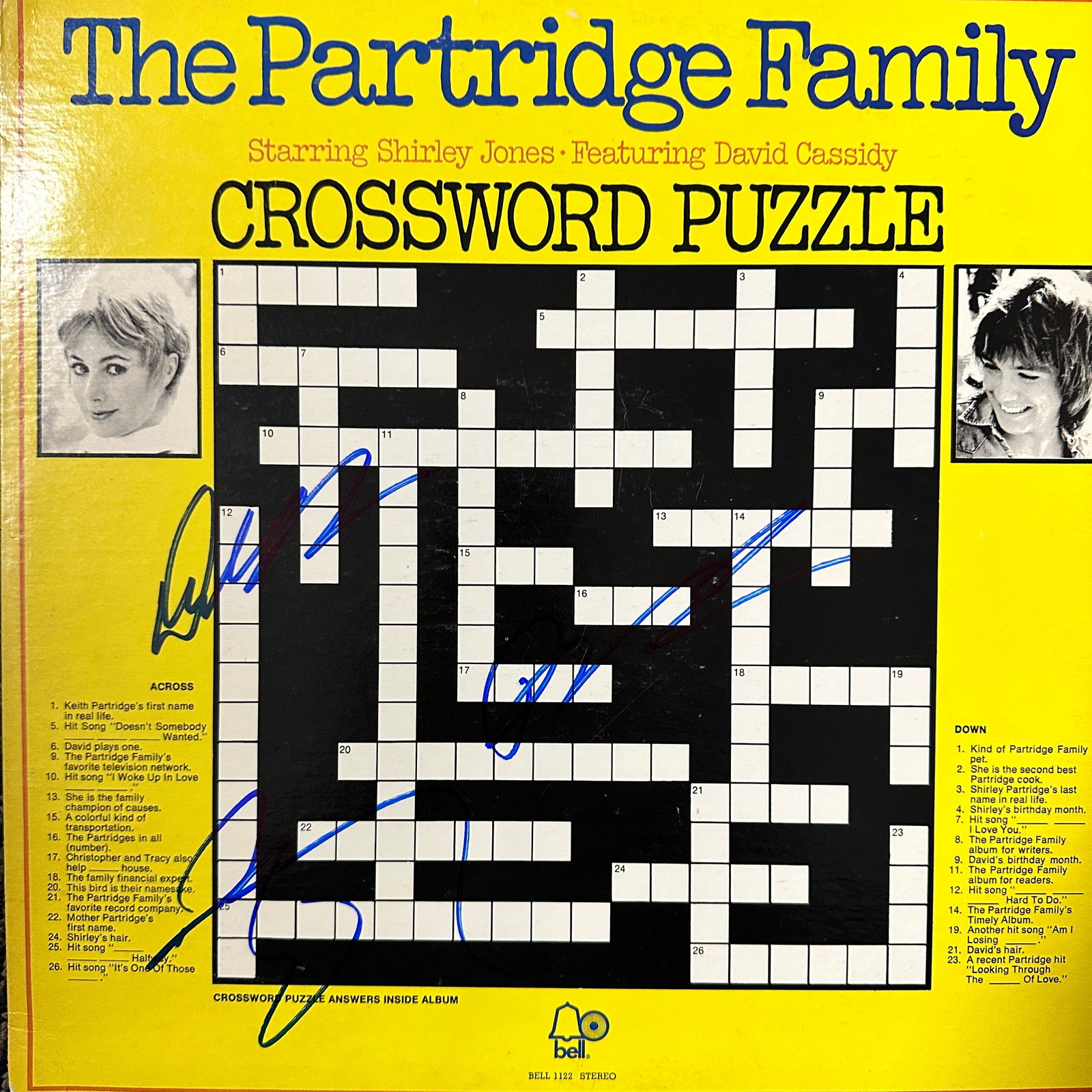 The Partridge Family Autographed ALBUM WHOLE CAST: Displays are not framed, and can be framed for a cost. Framed items will state they are framed in the name of the item. All signed items come with a COA. All items now come with a 3rd Party COA from P
