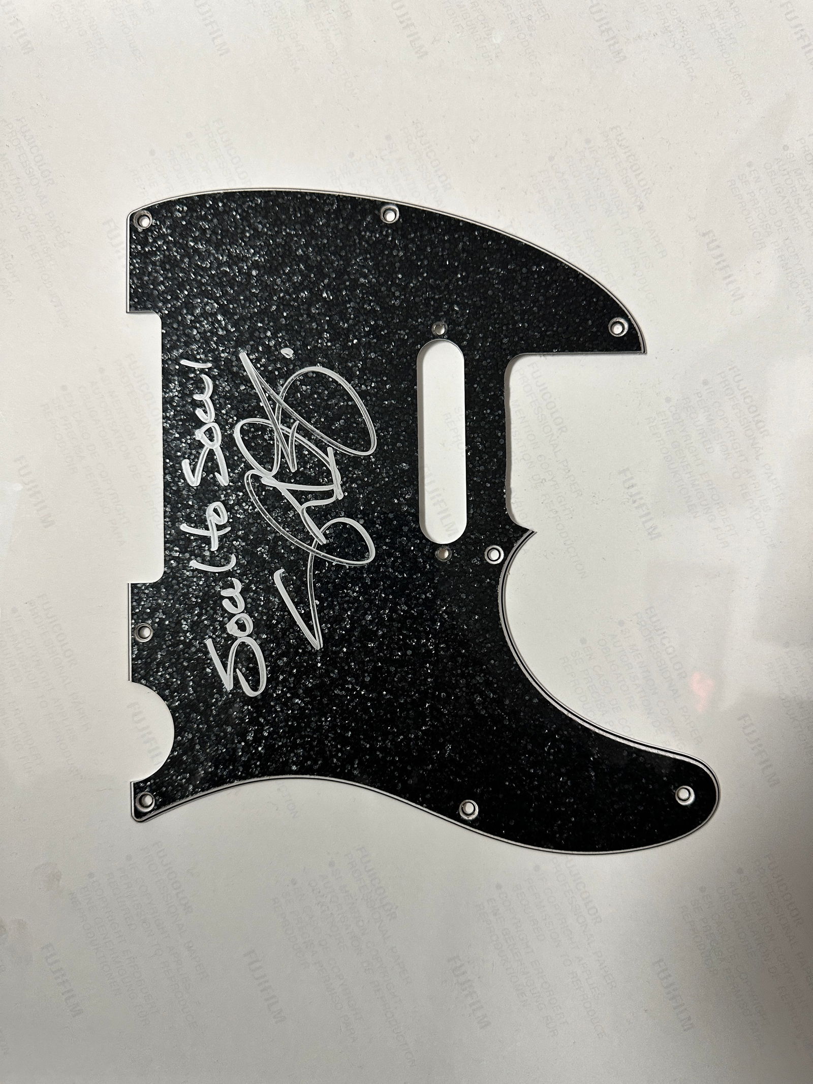 Stevie RAY Vaughan Autographed Pickguard (1 of 1)