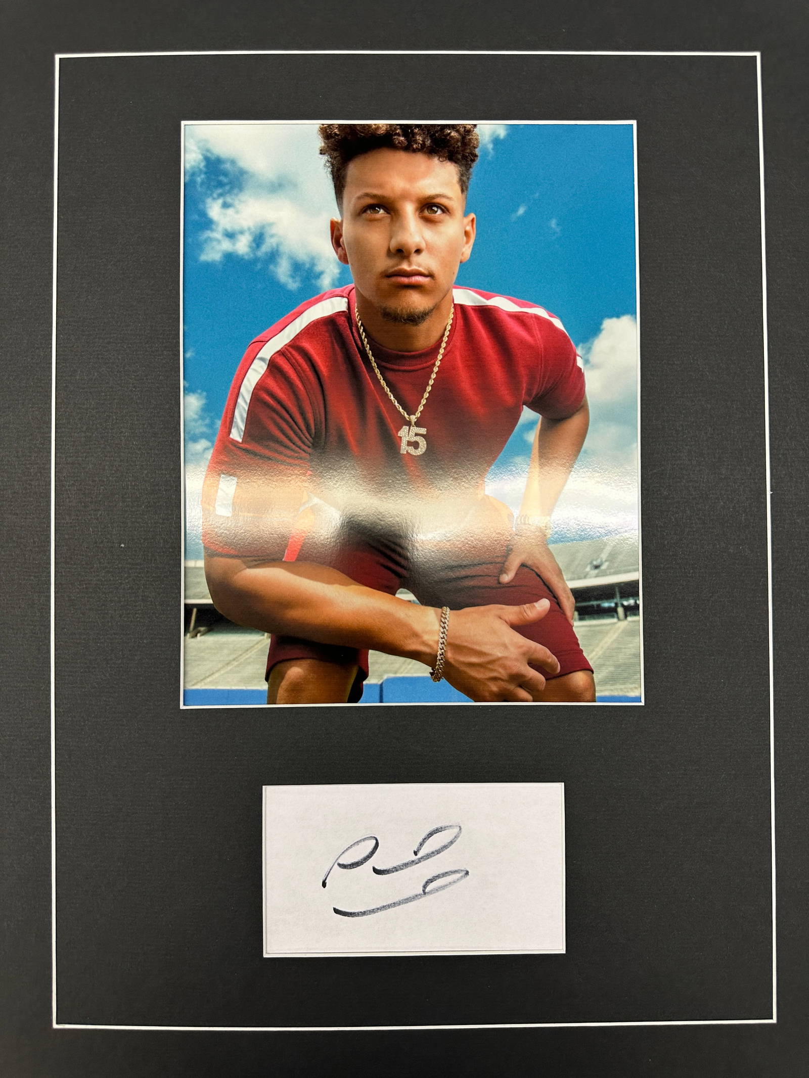 Patrick Mahomes Autograph Display Auction