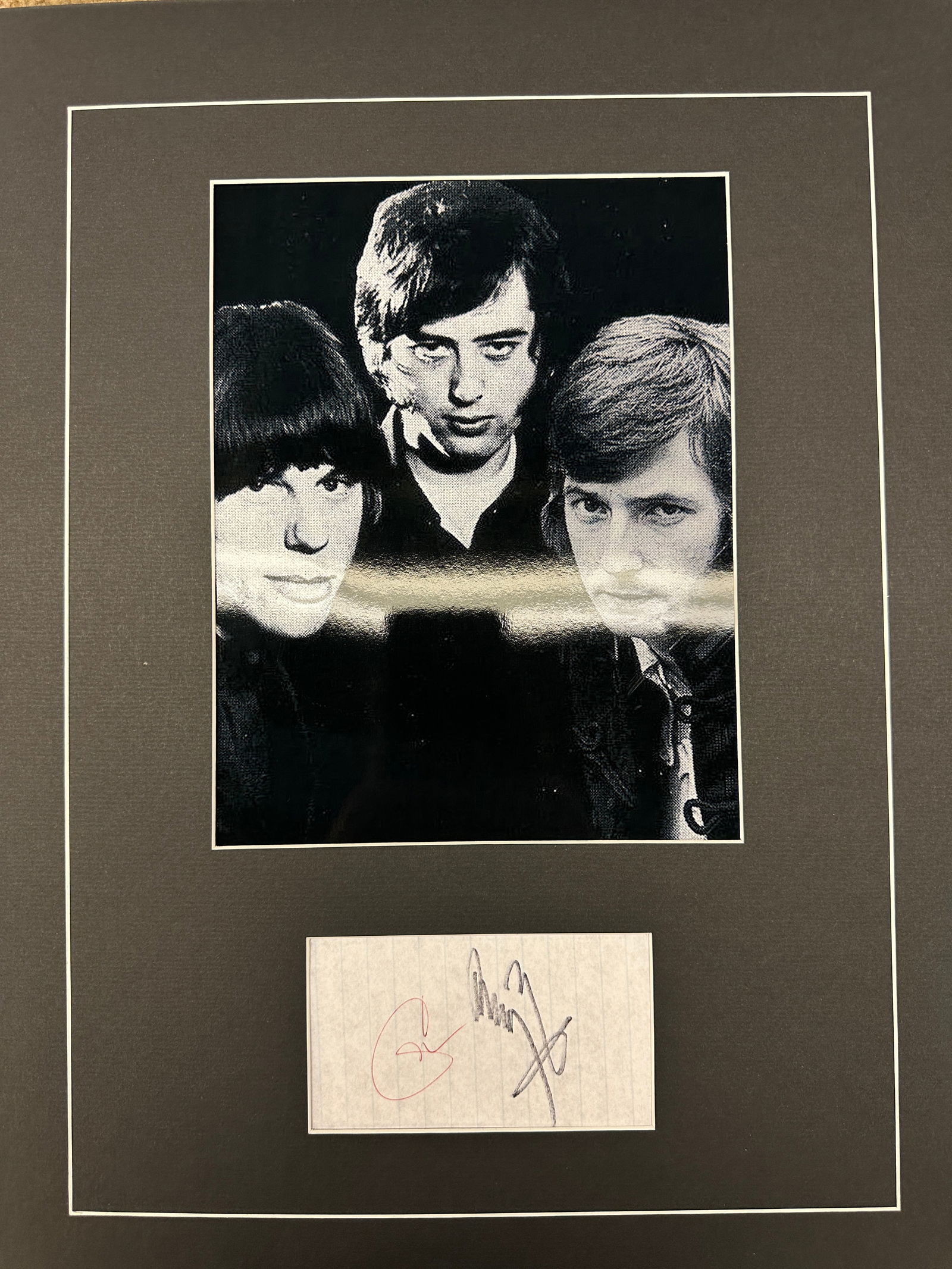 Jimmy Page And Eric Clapton Autograph Display (1 of 1)