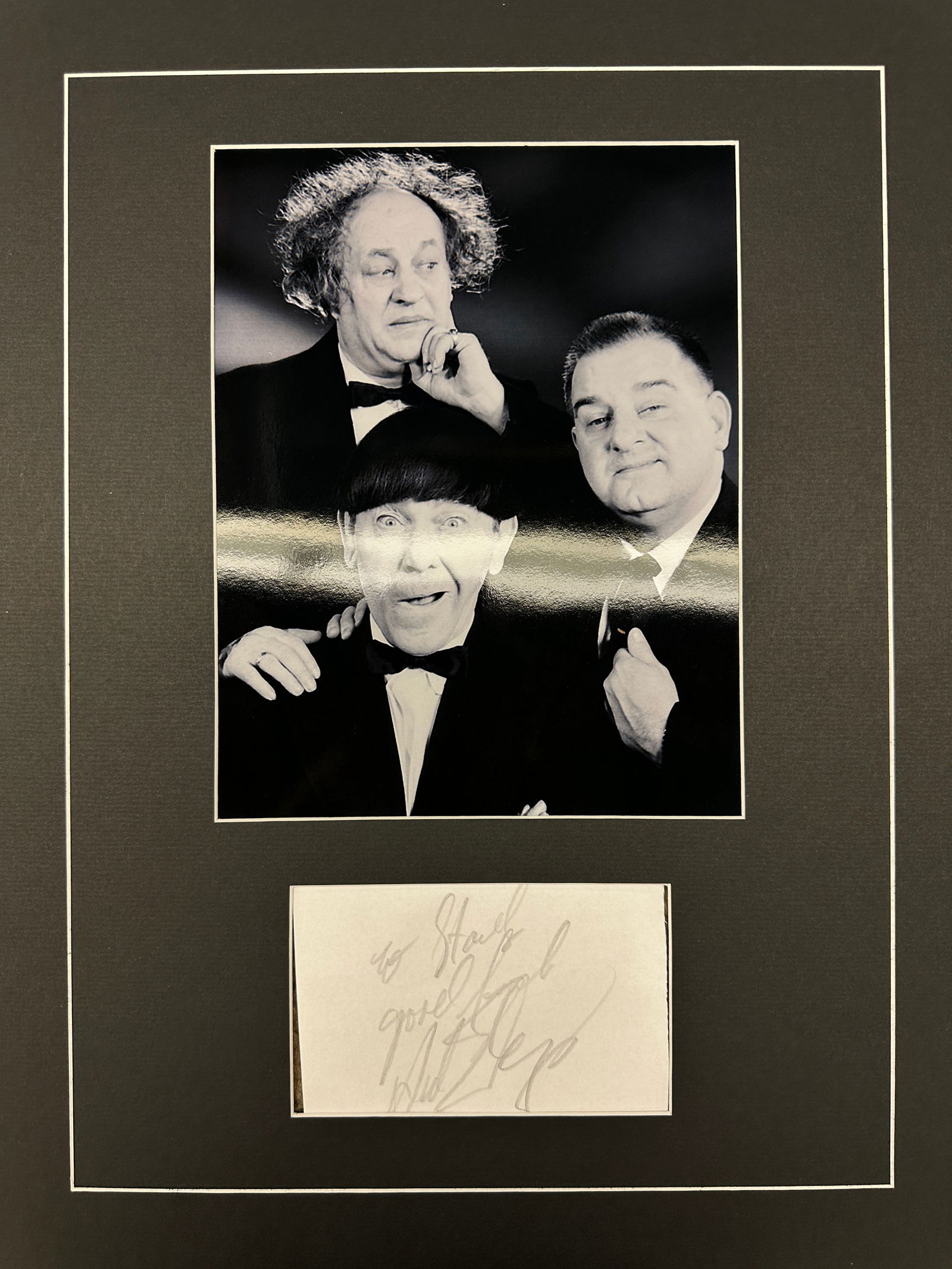 3 Stooges Autograph Display (1 of 1)