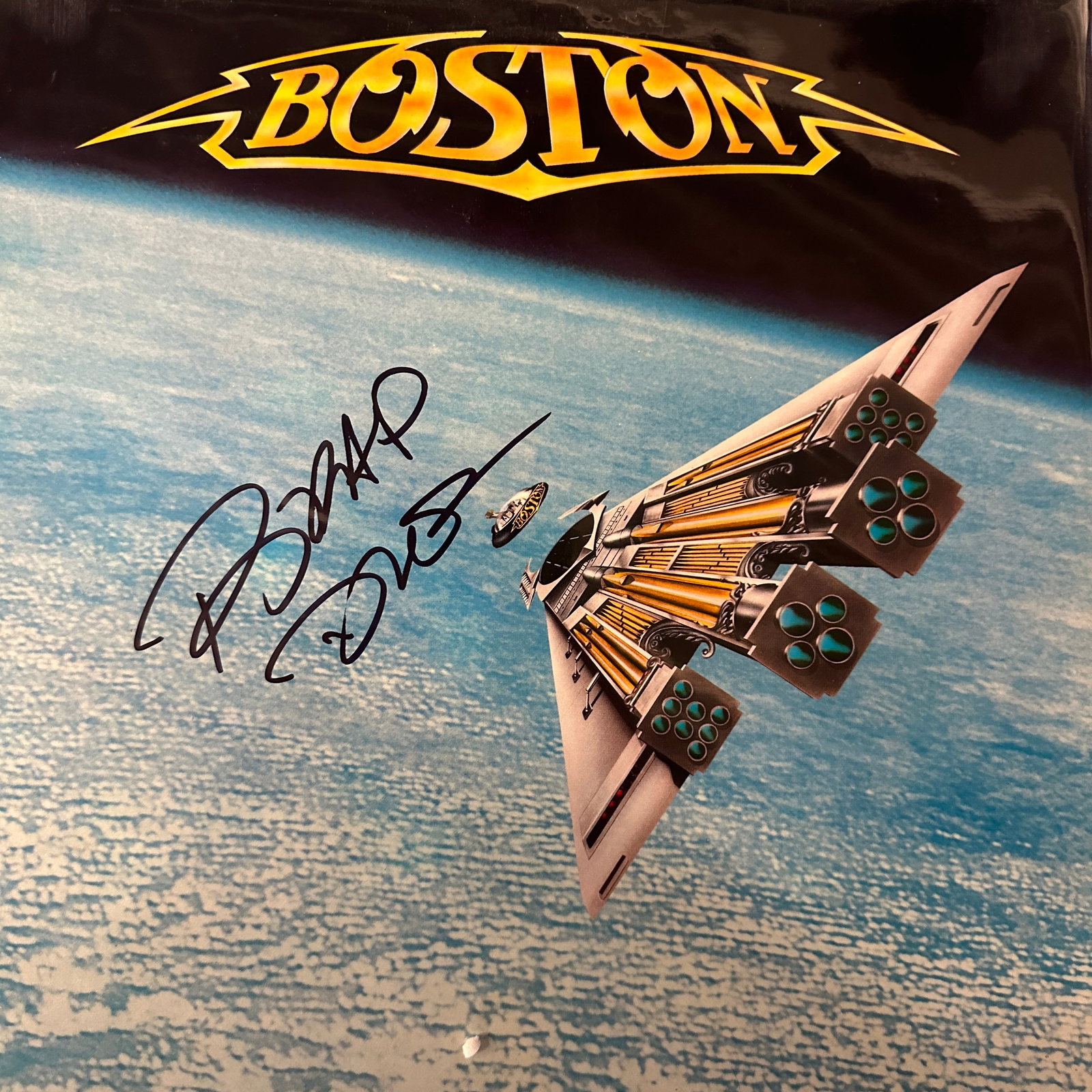 Brad Delp Autographed Boston Album (1 of 1)