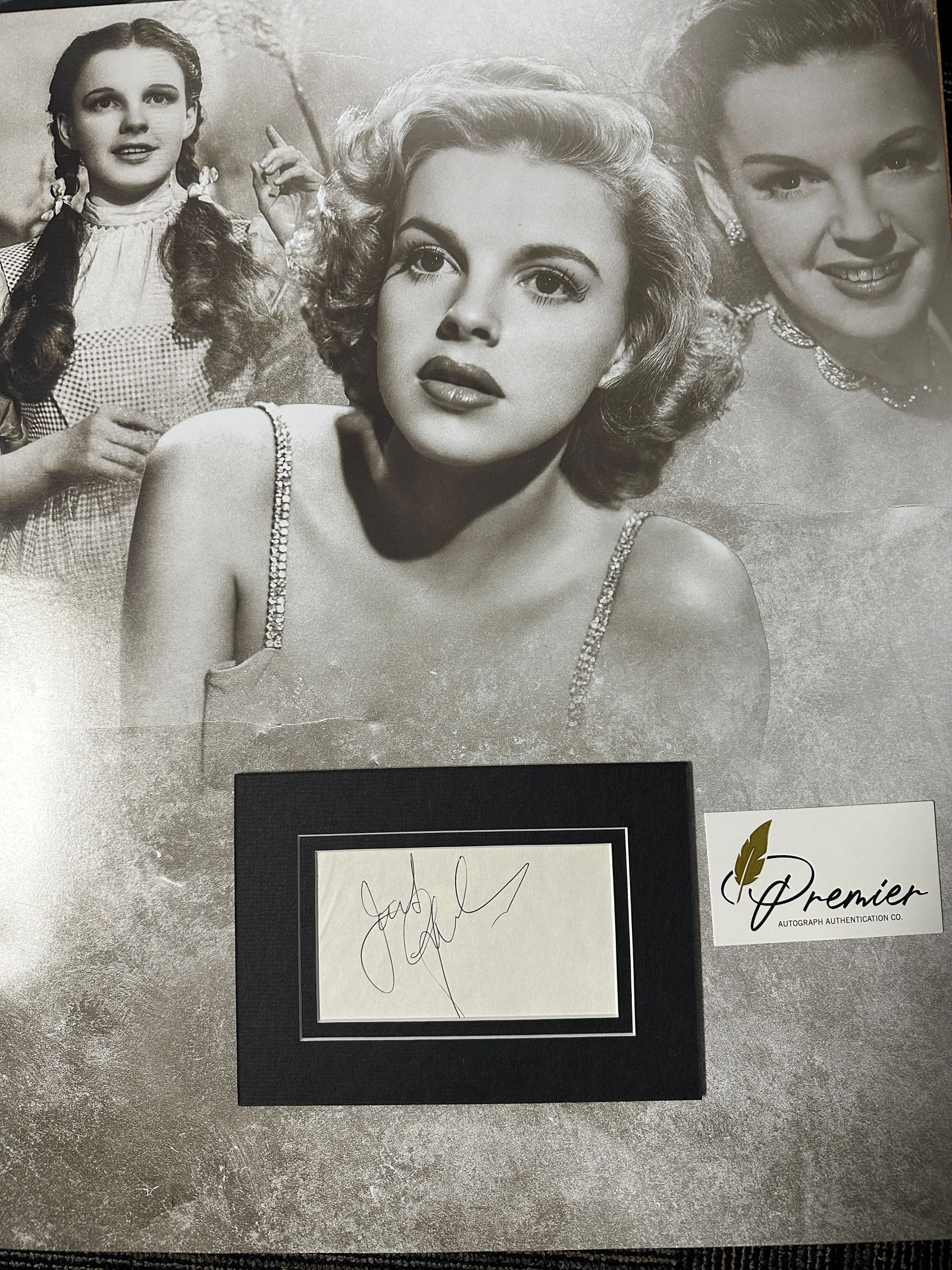 Judy Garland Autographed Display (1 of 1)