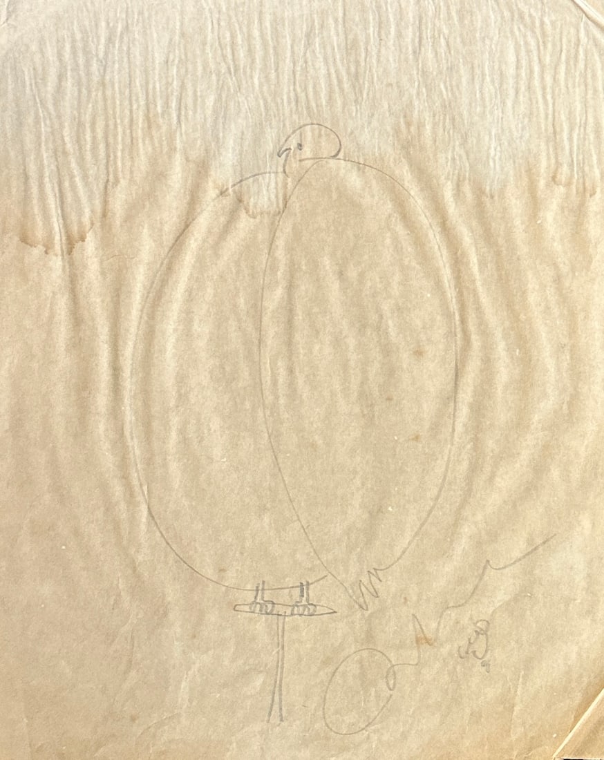 John Lennon Autographed Hand Drawn Large Bird Sketch: Displays are not framed, and can be framed for a cost. Framed items will state they are framed in the name of the item. All signed items come with a COA from Premier Authentication. Ask any and all qu