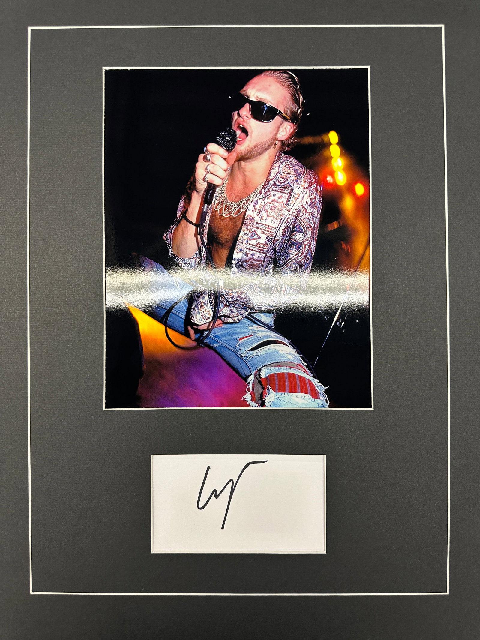 Layne Staley Autograph Display (1 of 1)