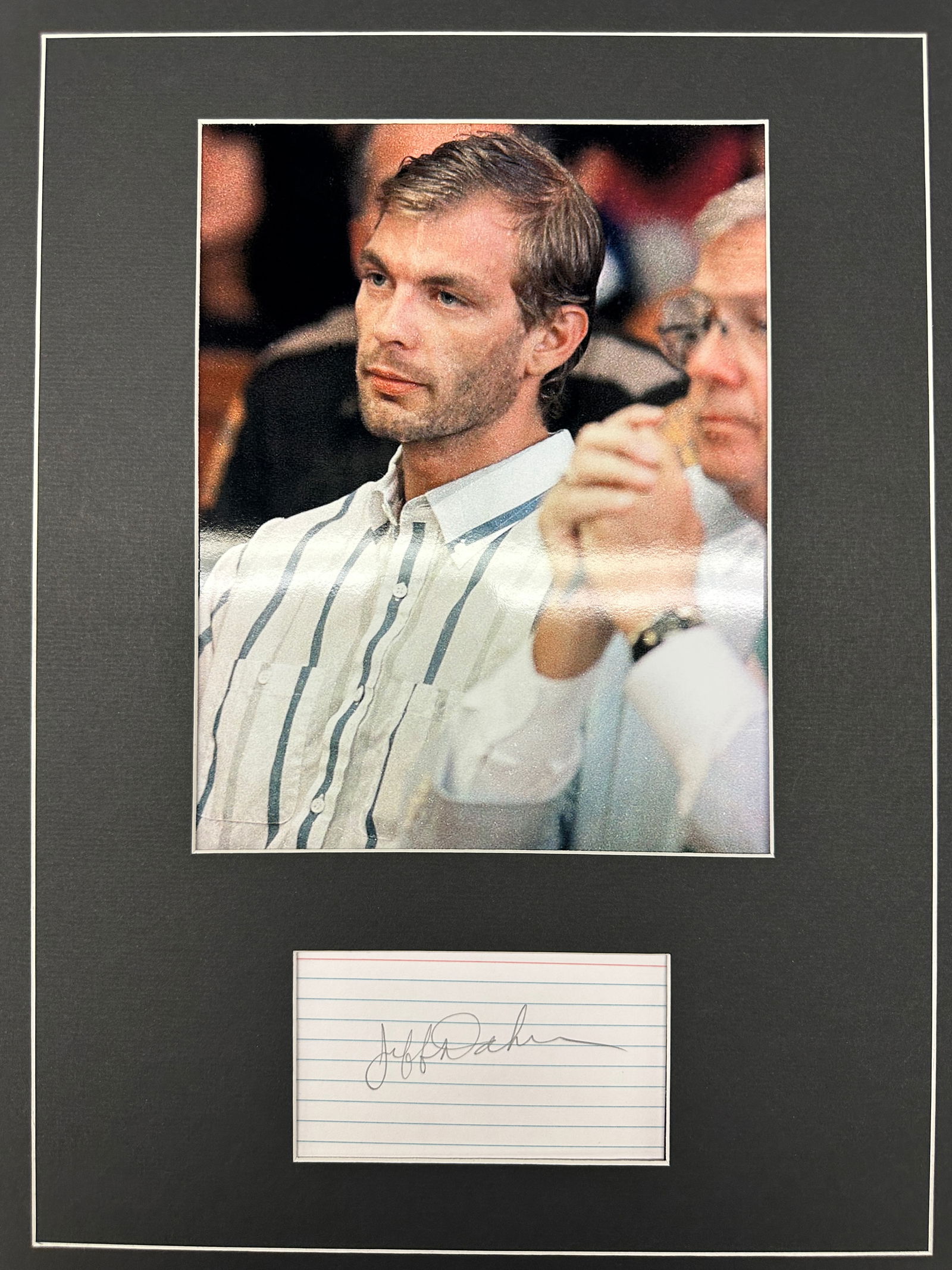 Jeffrey Dahmer Autograph Display (1 of 1)