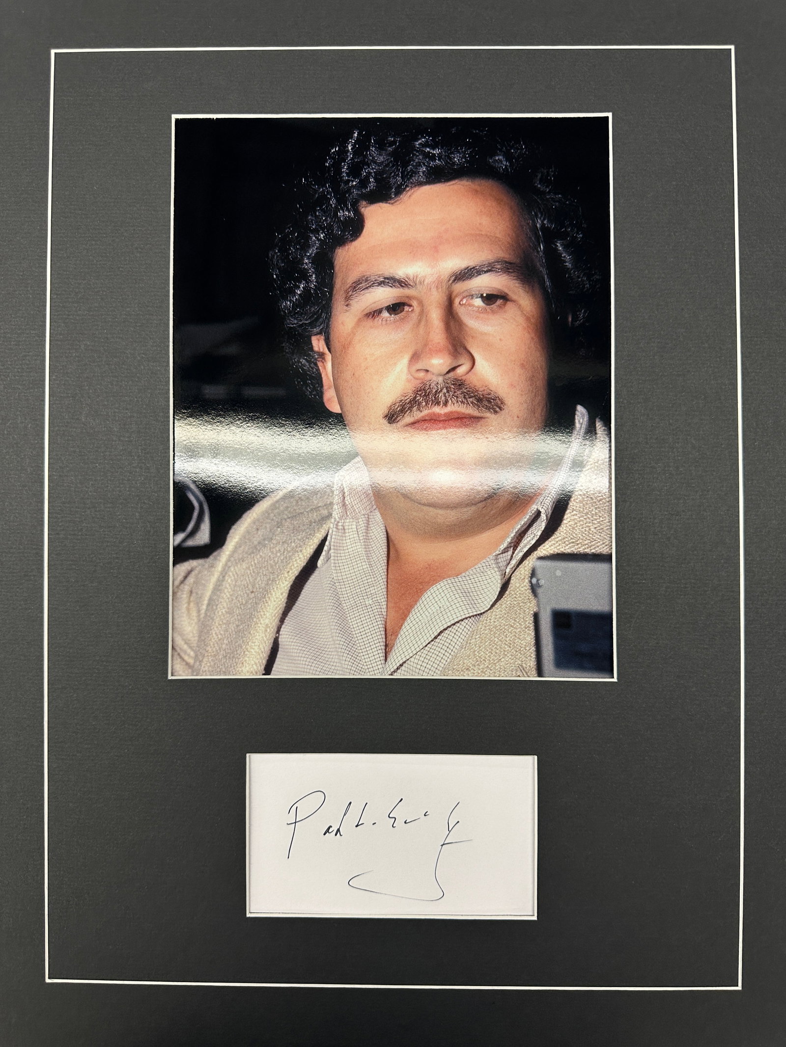 Pablo Escobar Autograph Display (1 of 1)