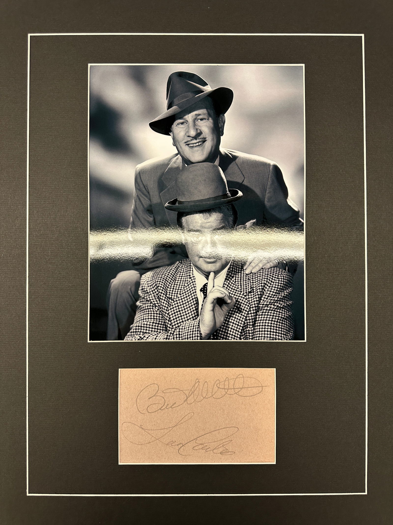 Abbott And Costello Autograph Display (1 of 1)