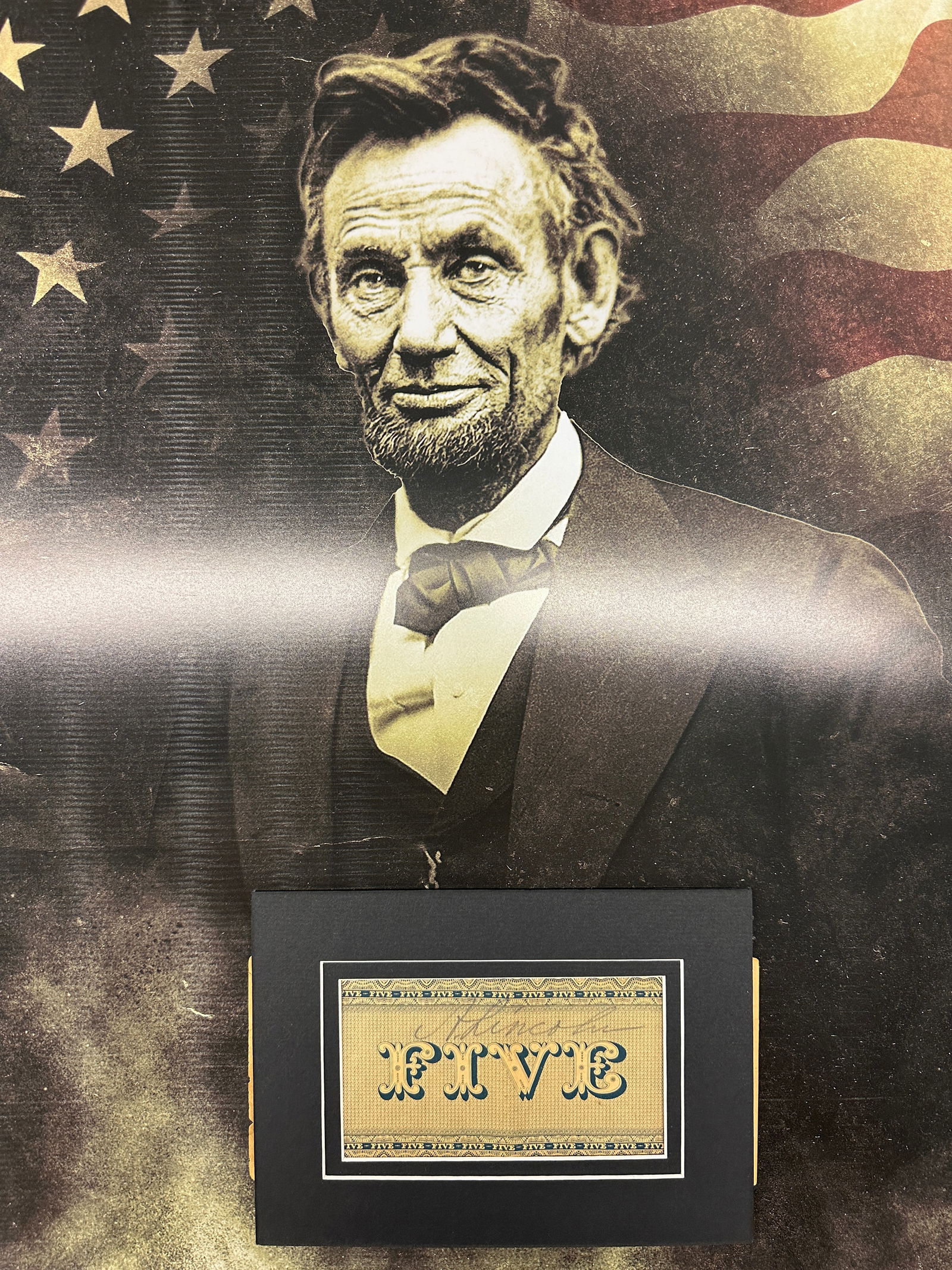 Abraham Lincoln Autograph Display (1 of 1)